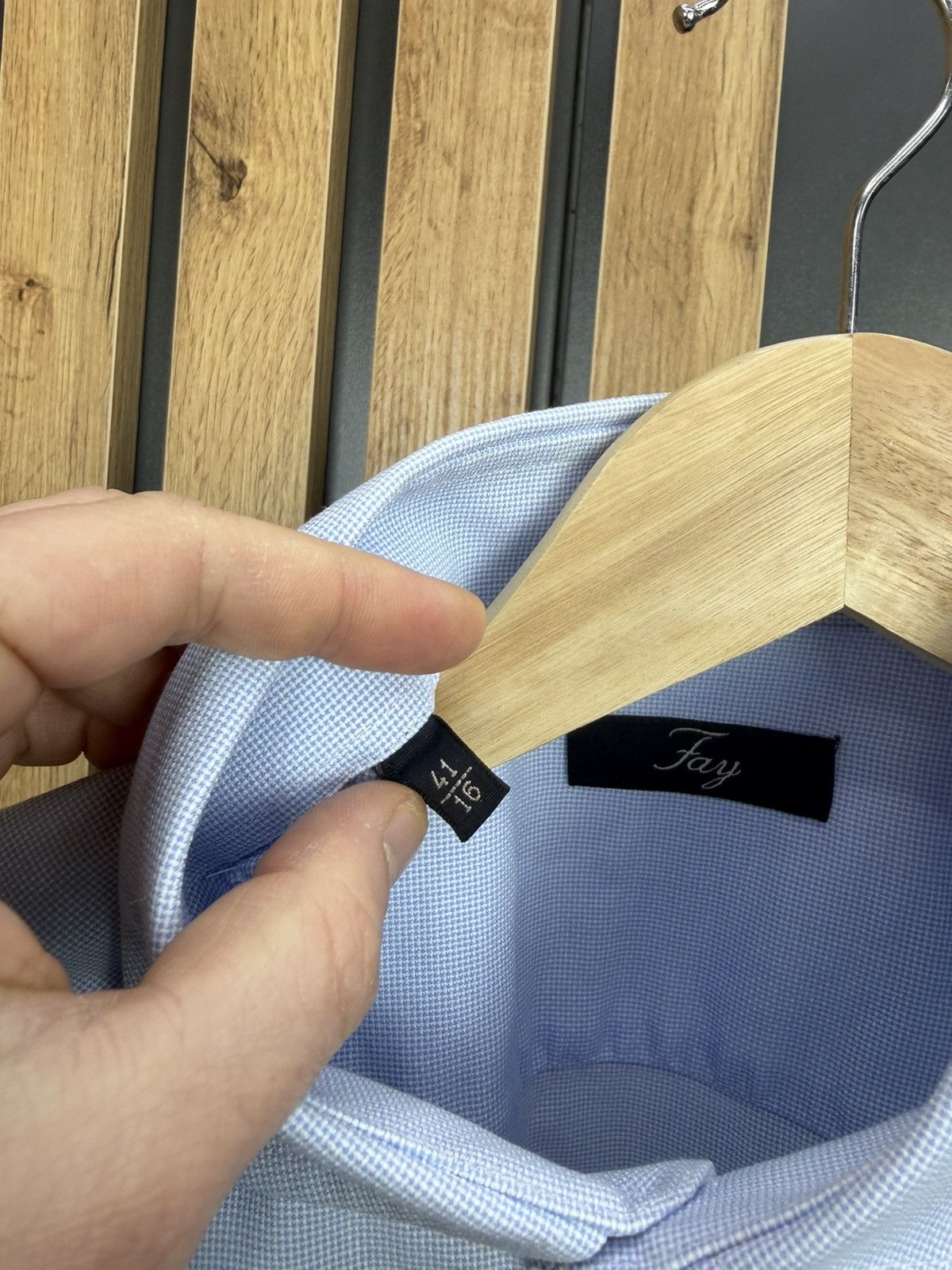 Fay Fay Light Blue Shirt 100% Cotton Size 41/16 Size US L / EU 52-54 / 3 - 12 Thumbnail