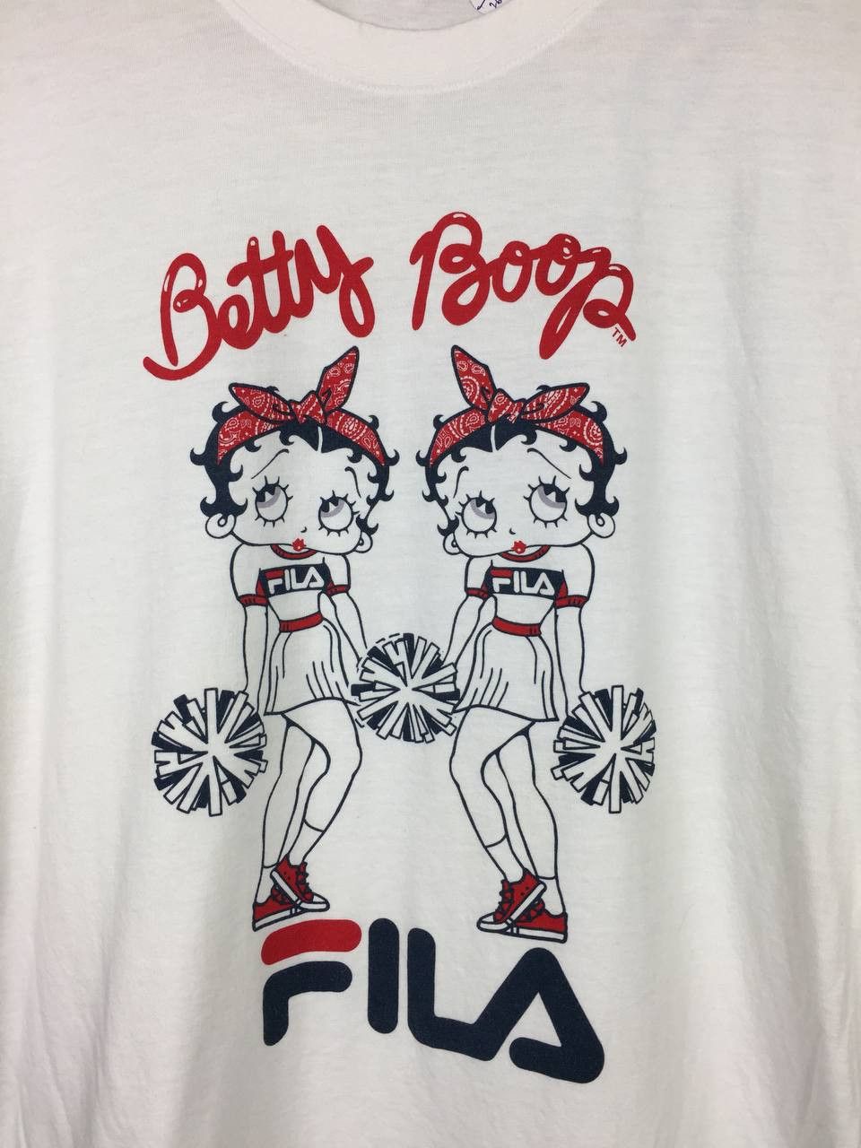 Anime × Fila × Vintage Fila X Betty Boop Cartoon Pop Culture Art Tee Size US M / EU 48-50 / 2 - 3 Thumbnail