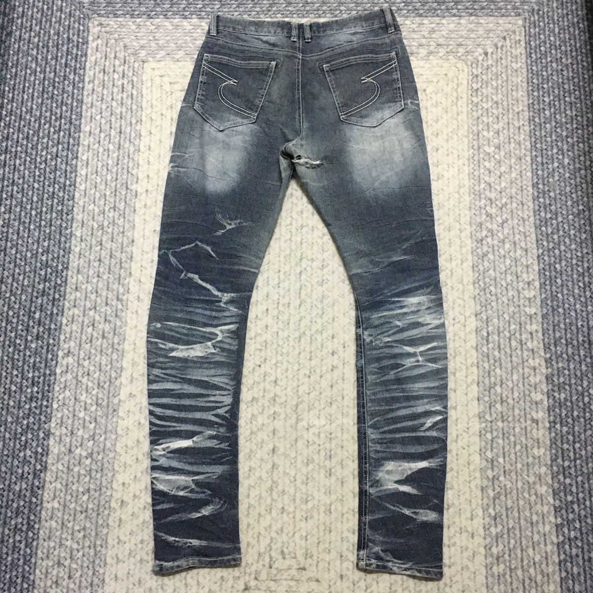 If Six Was Nine × Japanese Brand × semanticdesign Rare Semantic Design Distressed Denim Size US 30 / EU 46 - 6 Thumbnail