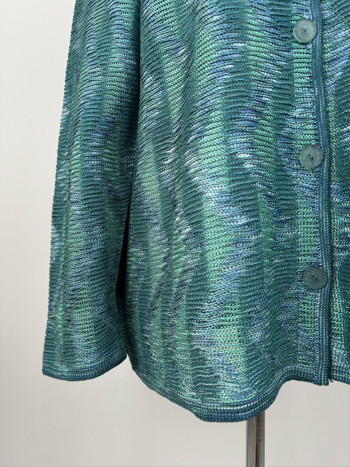 Missoni Vintage 90s MISSONI Sport Viscose Mesh Cardigan Size XL / US 12-14 / IT 48-50 - 8 Thumbnail
