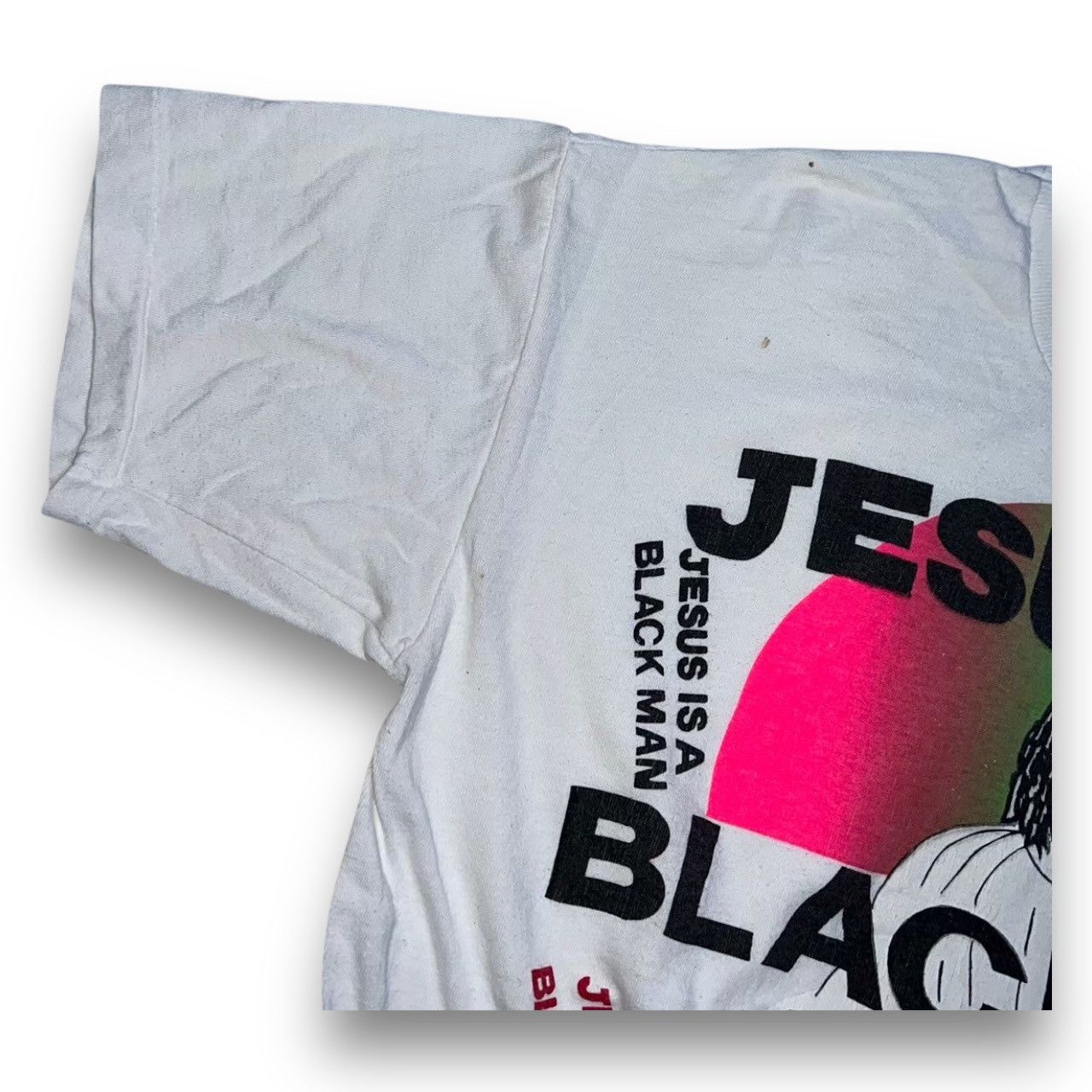 Rap Tees × Vintage Jesus Is A Black Man Vinatge Bootleg 90s T-Shirt Rap tee Size US XL / EU 56 / 4 - 6 Thumbnail