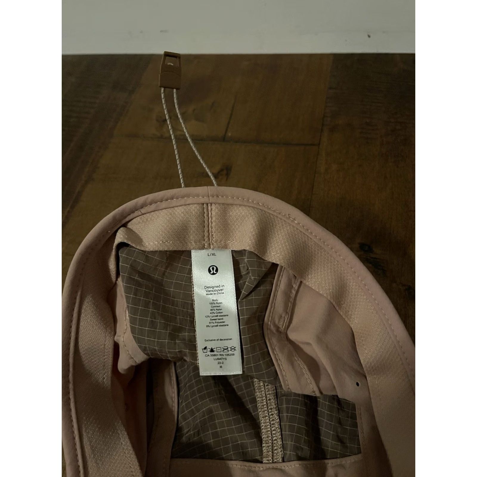 Lululemon Lululemon Hat Hiking Lightweight Drawcord Pink Clay LU9ATYS L/XL Womens Size ONE SIZE - 5 Thumbnail