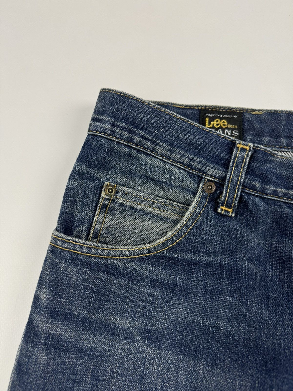 Lee 1990’s Vintage Faded Lee Brooklyn Jeans Pants Size US 34 / EU 50 - 7 Thumbnail