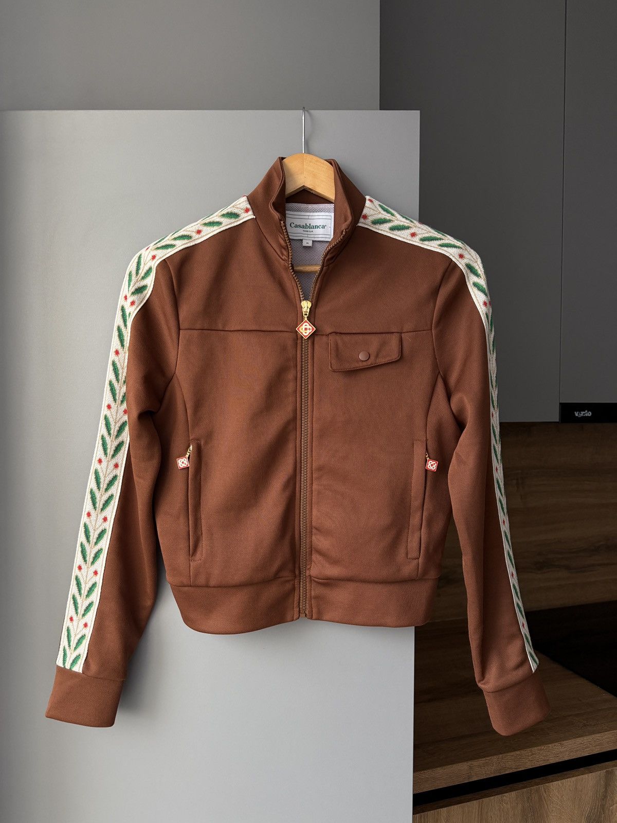 Casablanca Casablanca Laurel Brown Track Suit in Tricot-Knit Size 25" / US 0 / IT 36 - 4 Thumbnail