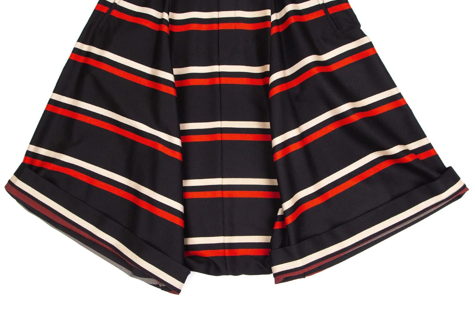 Comme des Garcons Homme Plus Striped Sarrouel Pants in Black, Red, and Off-White Size US 34 / EU 50 - 7 Thumbnail