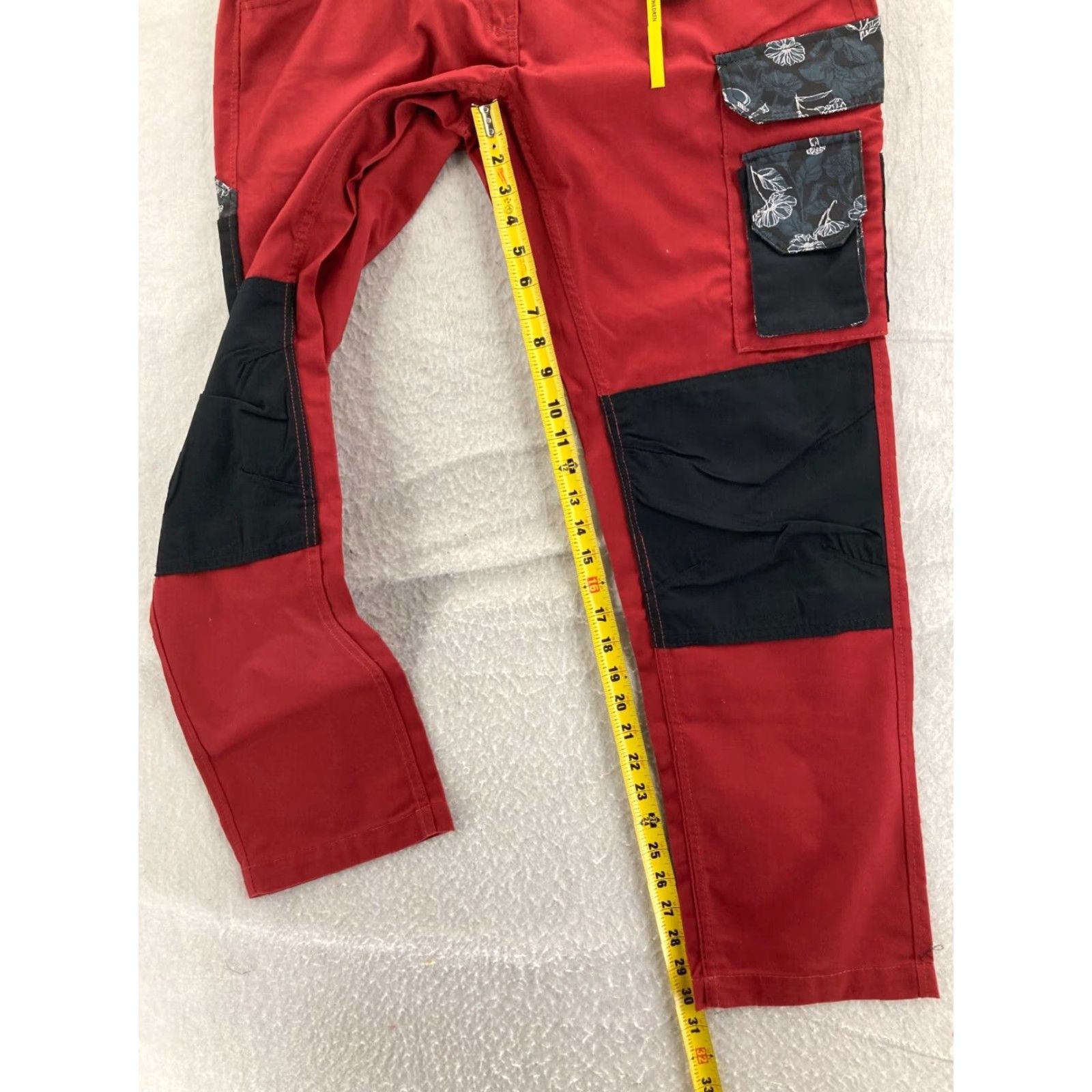Vintage PARKSIDE PERFORMANCE Work Pants Womens 10 Red Utility Hiking Casual Classic Fit Size 32" / US 10 / IT 46 - 5 Thumbnail