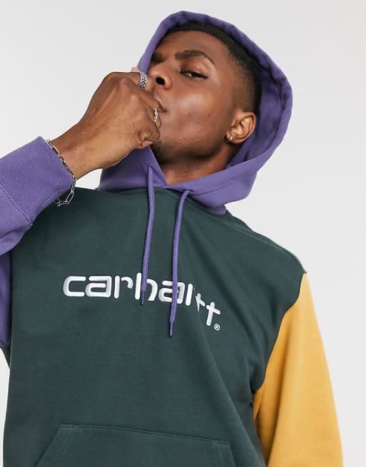 Carhartt Hoodie Carhartt Block Tricolore pour Homme Size US XS / EU 42 / 0 - 10 Thumbnail