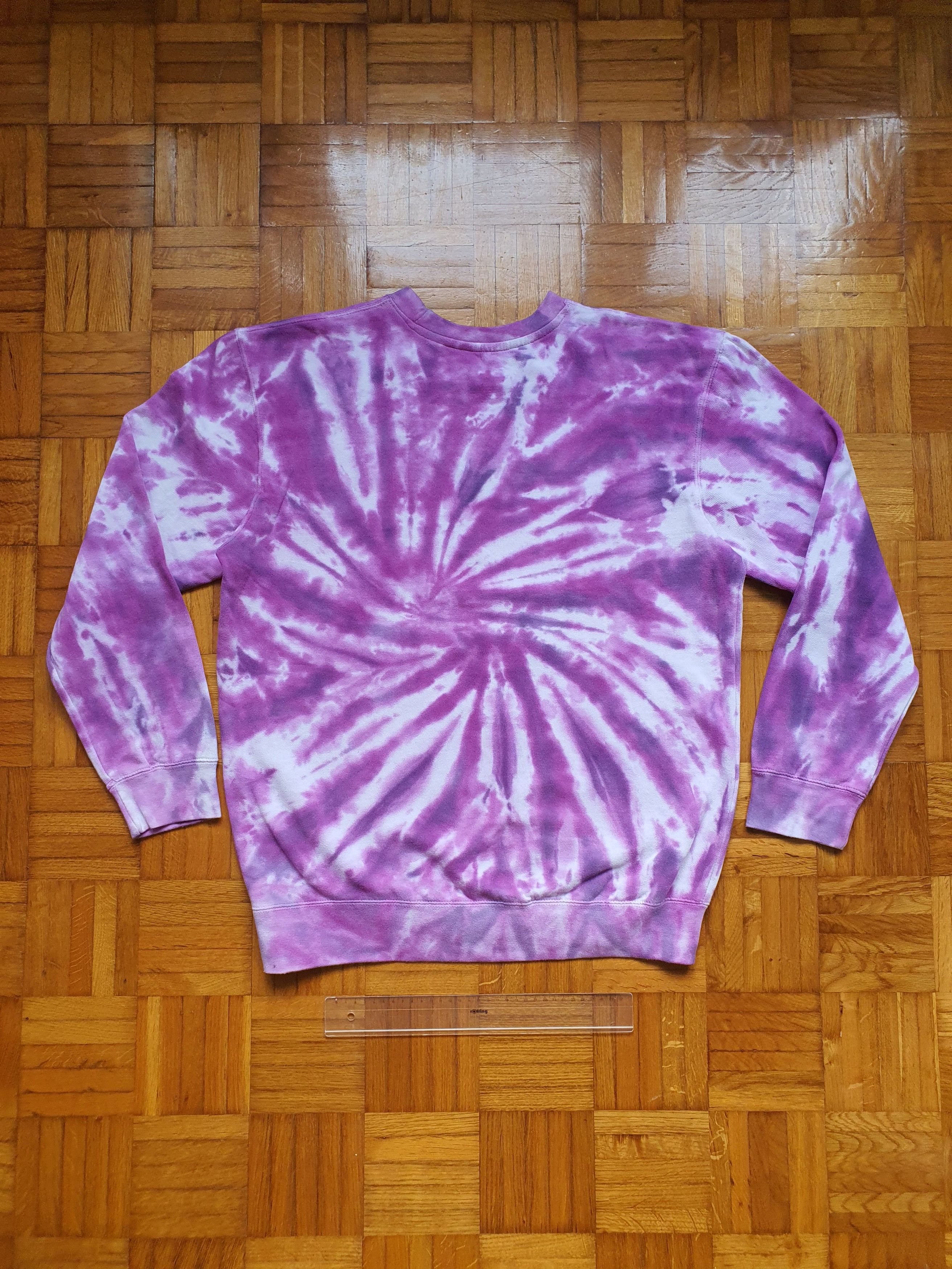 D.A.R.E Official Purple Spiral Tie-Dye Sweatshirt Pullover Size US M / EU 48-50 / 2 - 2 Thumbnail