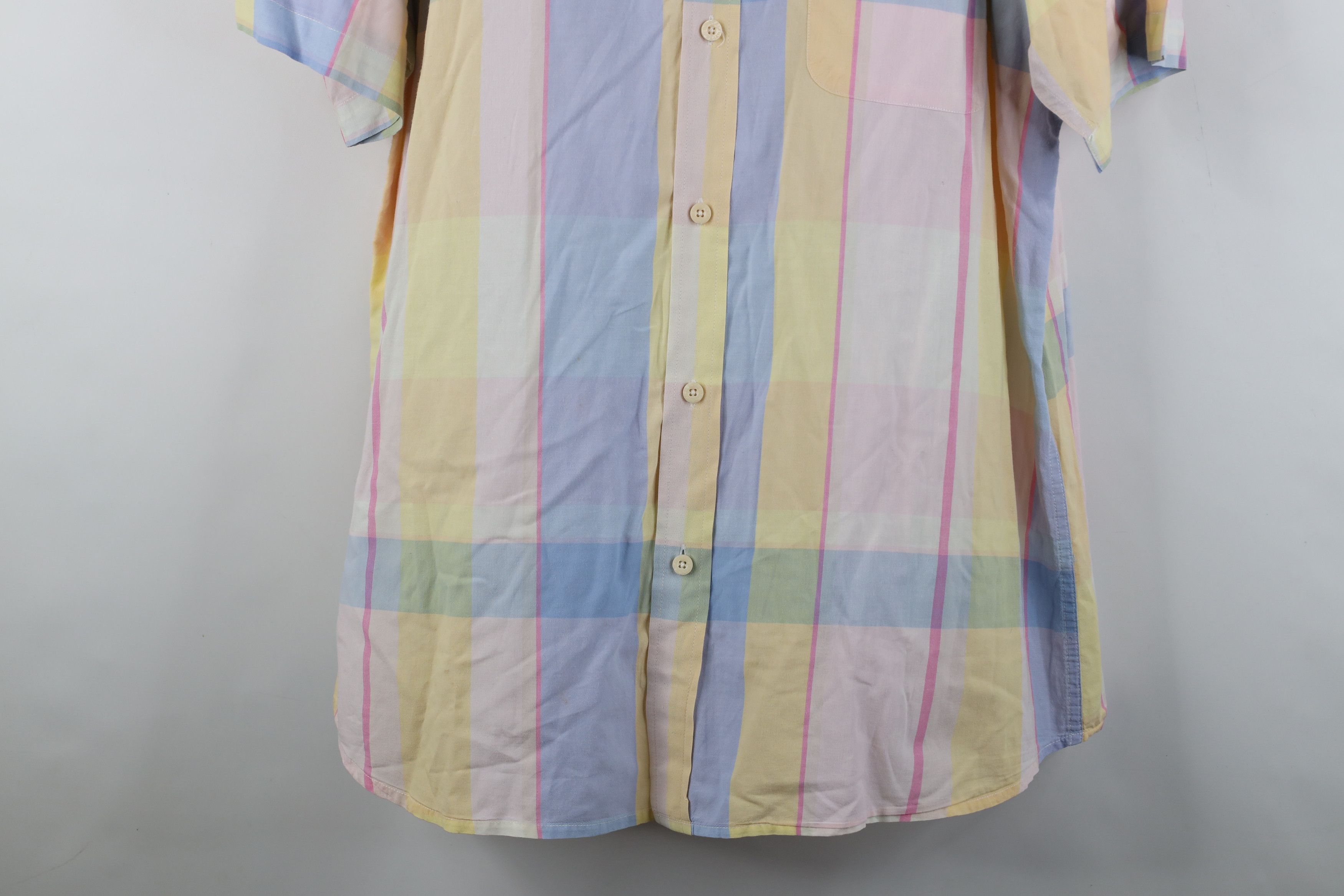 Orvis Vintage 90s Orvis Checkered Madras Plaid Button Down Shirt Size US XL / EU 56 / 4 - 3 Thumbnail
