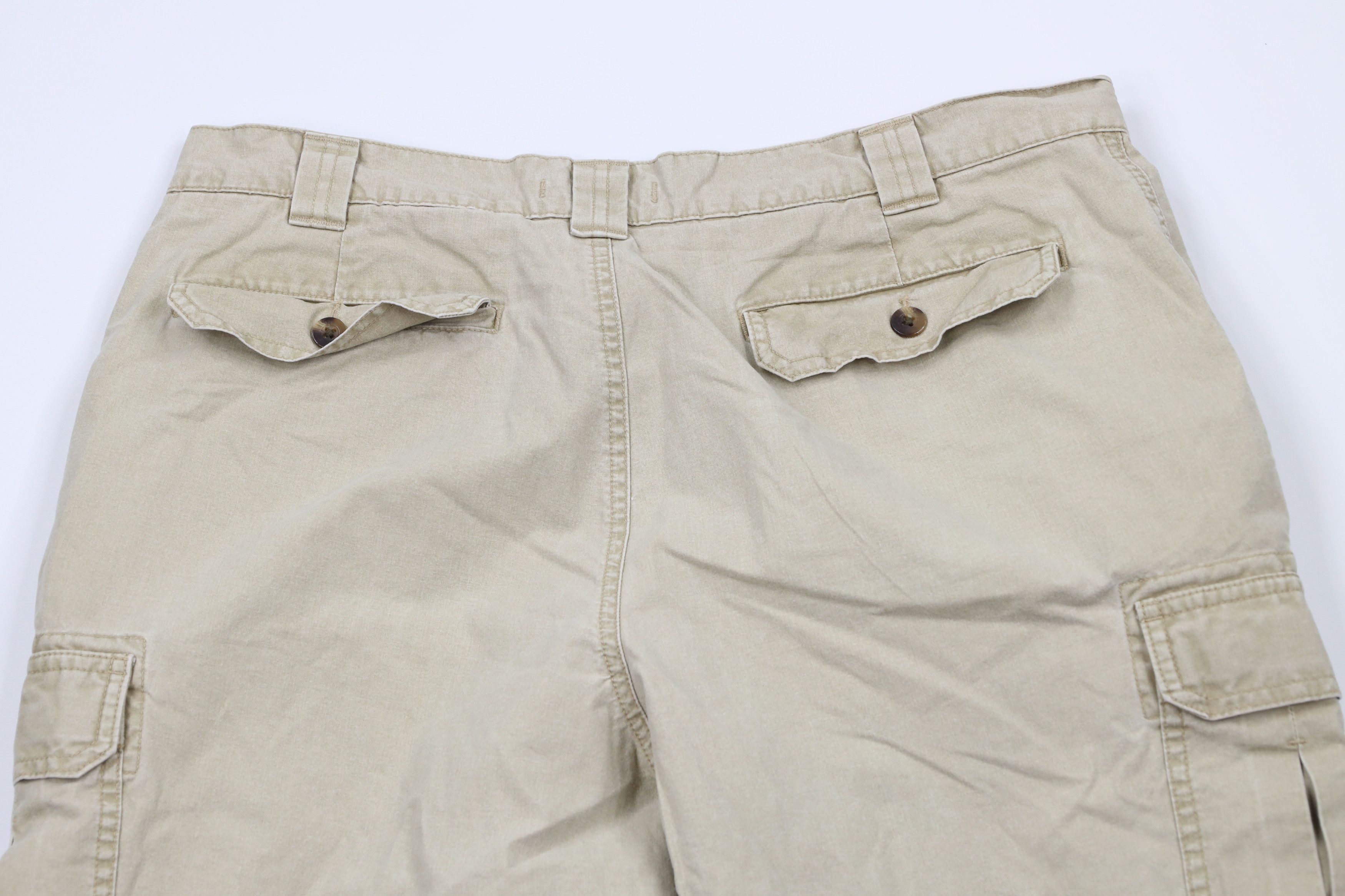 L.L. Bean × Vintage Vintage 90s LL Bean Stonewash Pants Chinos Beige Cotton Size US 35 - 9 Thumbnail