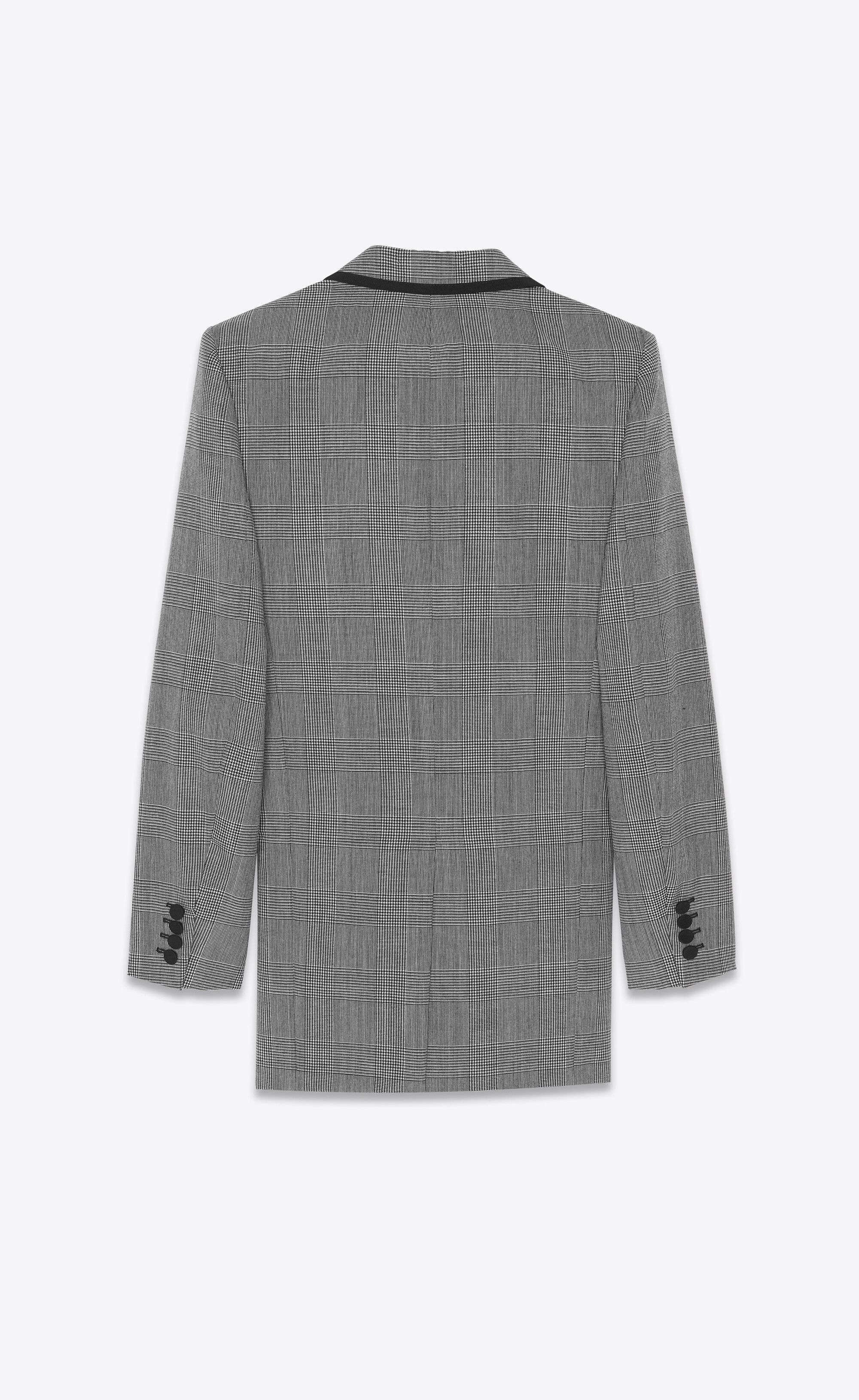 Saint Laurent Paris o1bcso1str0125 Long Double Breasted Jacket in Grey Size US S / EU 44-46 / 1 - 2 Thumbnail