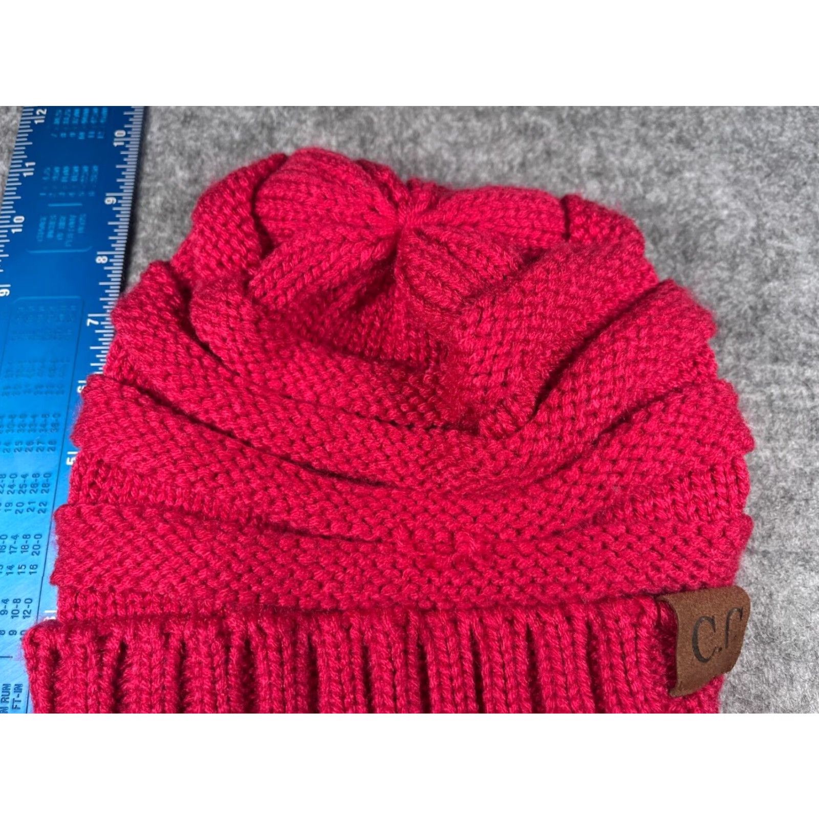 Pinko C.C Exclusive Beanie One Size Pink Knit 100% Acrylic Hat Womens Slouch Toque Embroidered Logo Size ONE SIZE - 3 Thumbnail