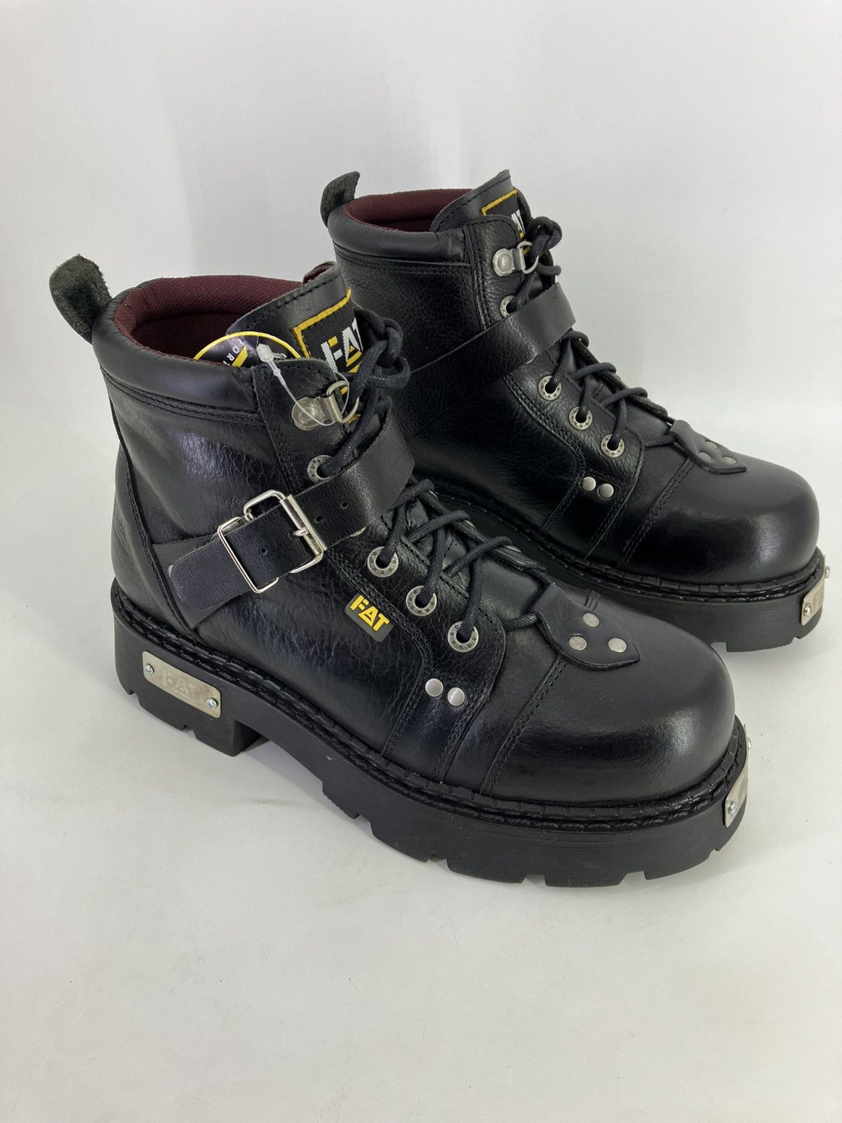 Vintage Genuine leather platform boots 90s00s FAT Size US 10 / EU 43 - 1 Thumbnail