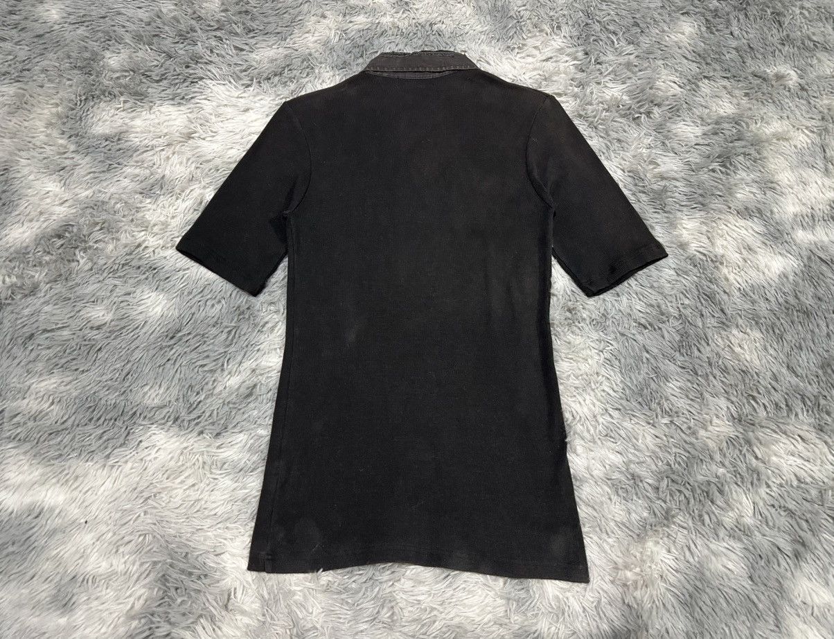 If Six Was Nine 🔥Sick Y2K Japanese Alphalle Laces Up Zip Ribbed Polo Shirt Size US M / EU 48-50 / 2 - 5 Thumbnail