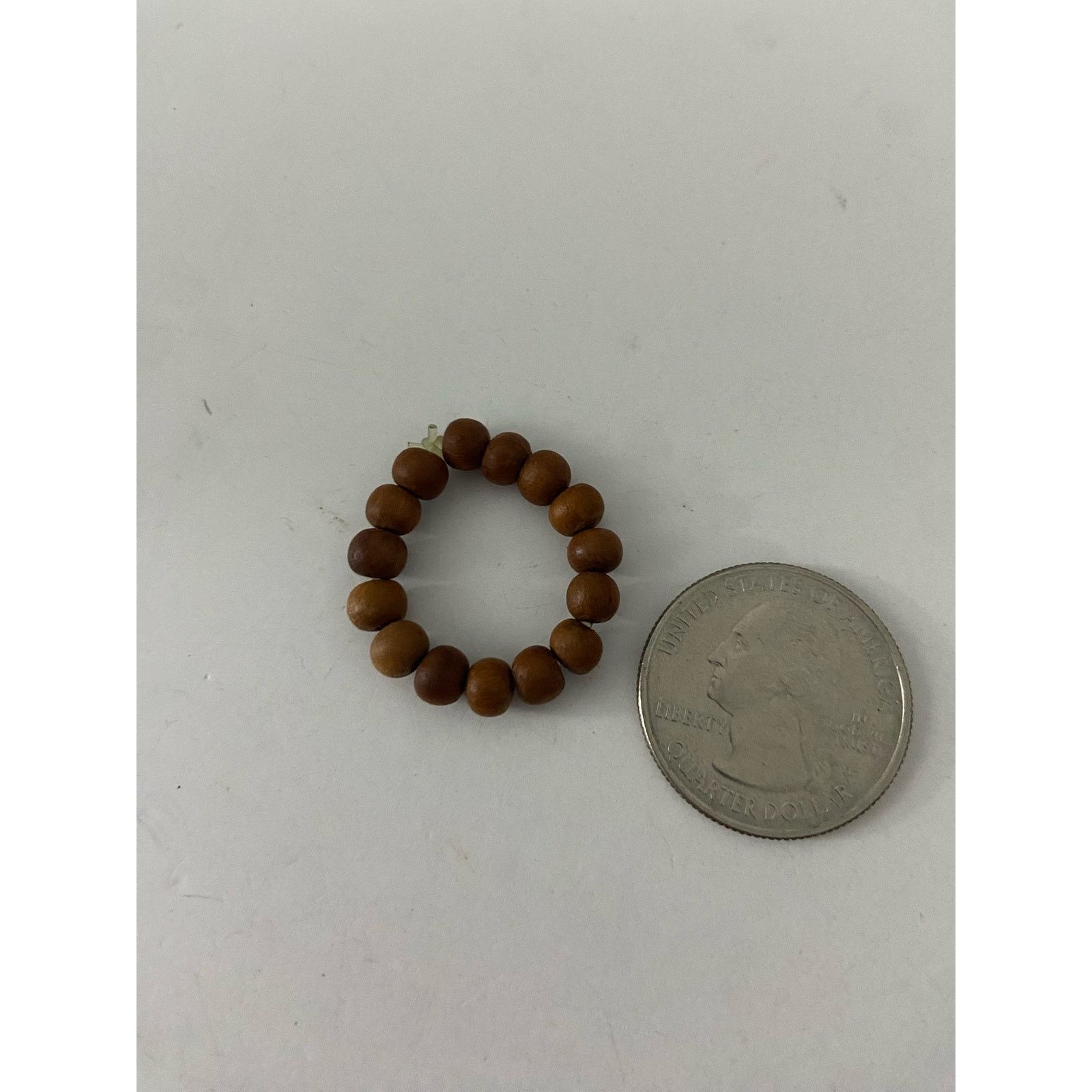Handmade wood bead ring size 7 Size ONE SIZE - 3 Thumbnail