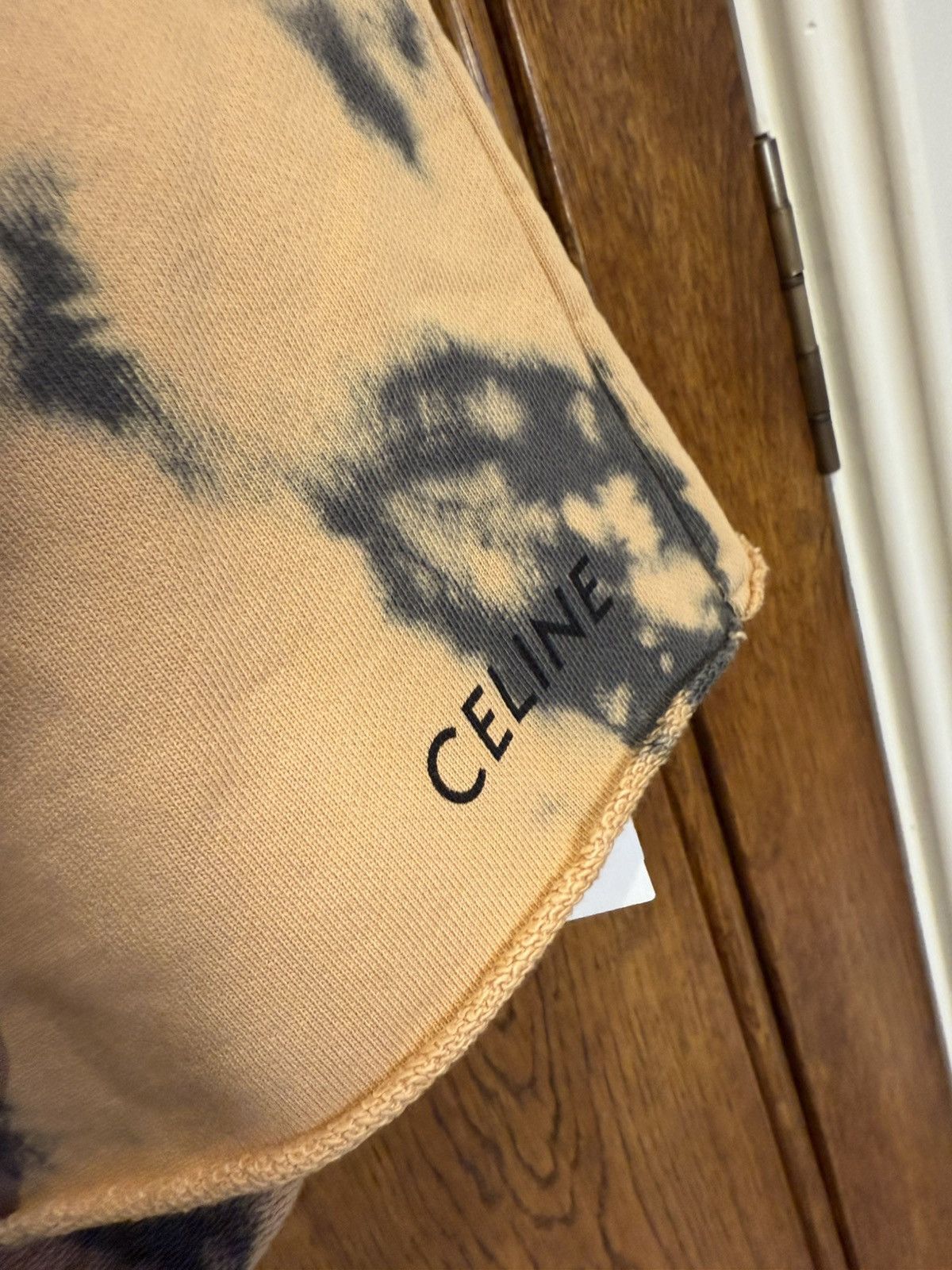 Celine $850 SS23 Celine tie dye shorts black logo Hedi Slimane S Size US 32 / EU 48 - 12 Thumbnail