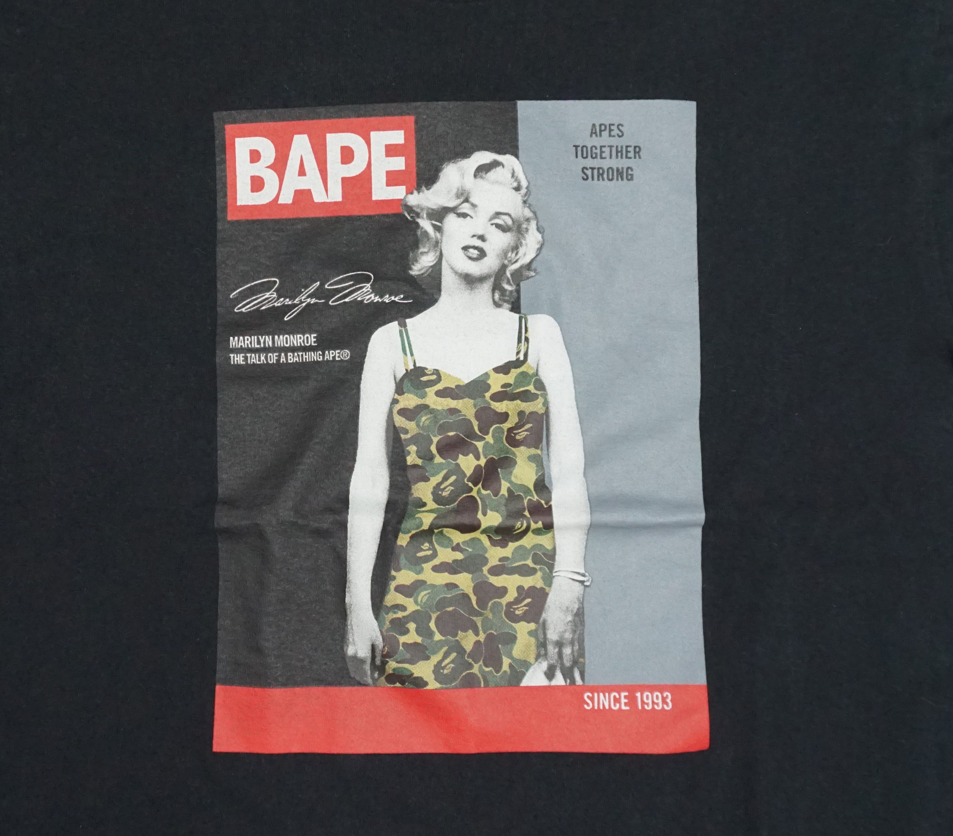 Bape Bape x Marilyn Monroe Magazine T-shirt Size US L / EU 52-54 / 3 - 2 Thumbnail