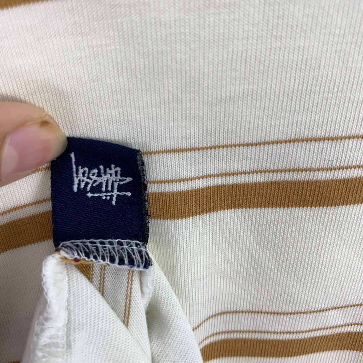 Stussy Vintage STUSSY SKATEBOARD NYC Striped Pocket Tee Shirt Top Size US XL / EU 56 / 4 - 7 Thumbnail