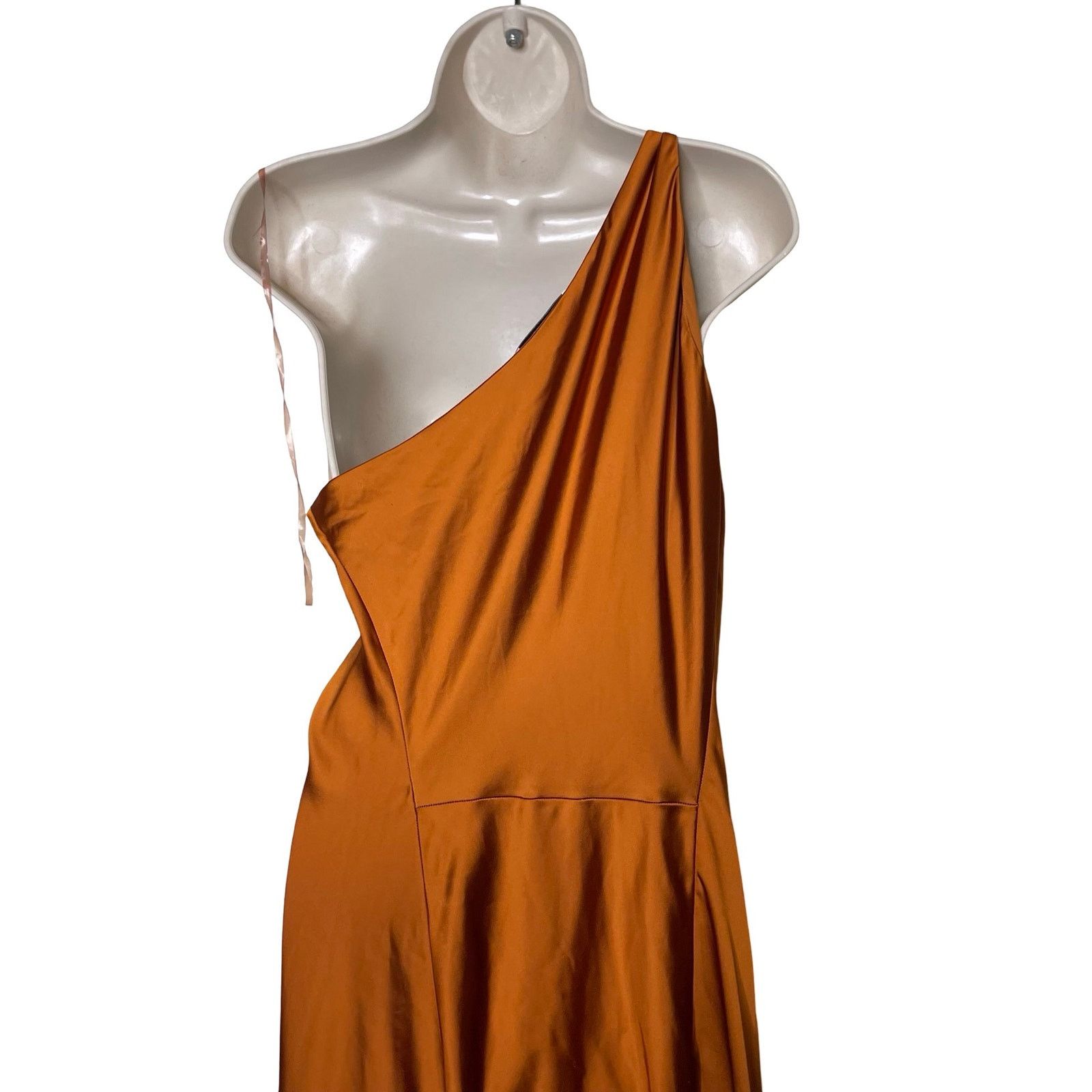 Other Obando One Shoulder Maxi Gown Dress in Burnt Orange crepe 8 Size M / US 6-8 / IT 42-44 - 9 Thumbnail