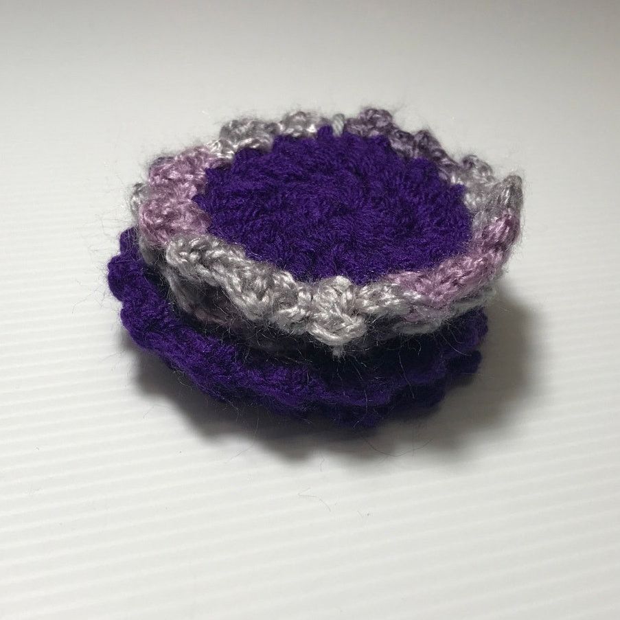 Handmade NWT Handmade Crocheted Facial Scrubbies by Dawny Set of 4 Size ONE SIZE - 2 Thumbnail