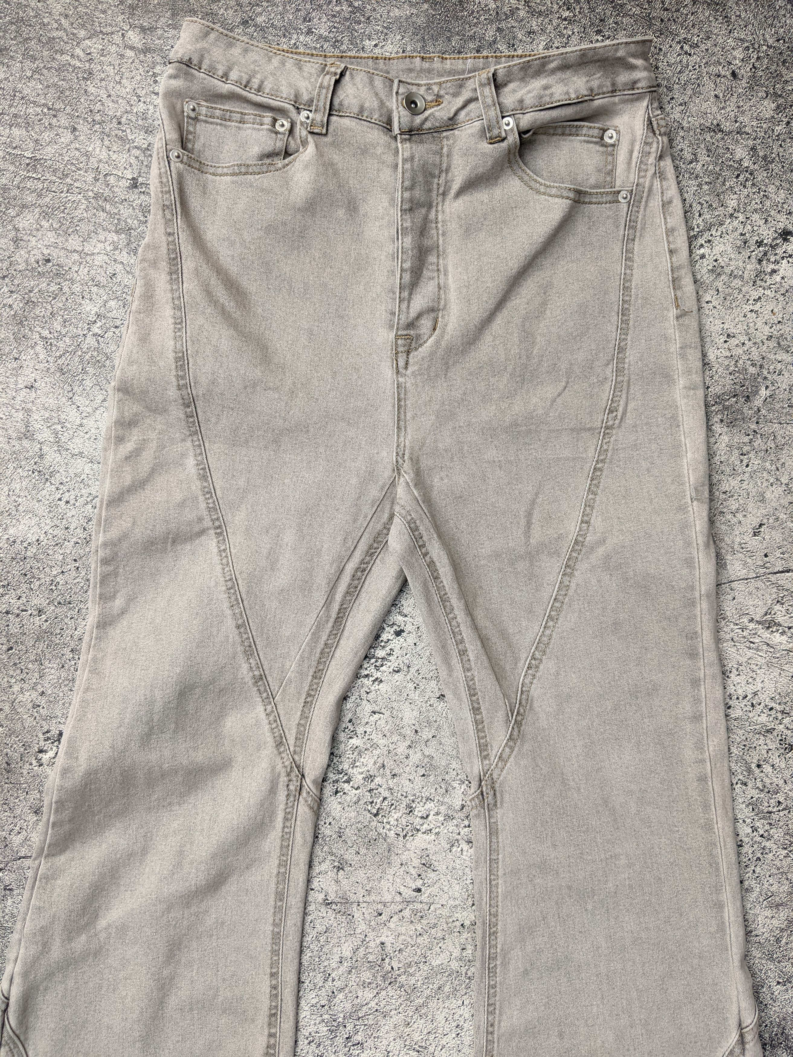 Japanese Brand Super Flare High Wais GOA Style Pants Size US 28 / EU 44 - 3 Thumbnail