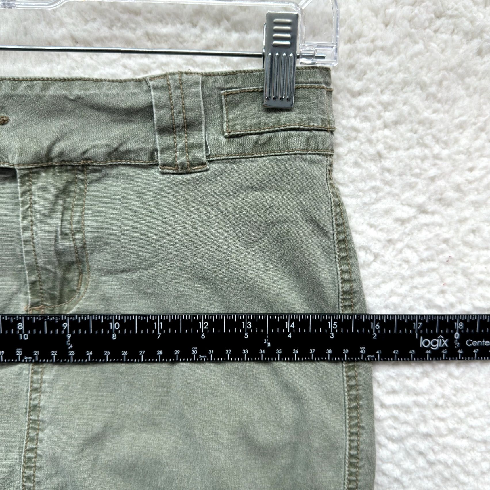 Olive VINTAGE Y2K Low Rise Cargo Skirt 0 2/24/25 Small Olive Khaki Green Fairy Grunge Women's Girls Mens Z Cavaricci Cotton Blend 2 Regular Green Sh0? Size 26" / US 2 / IT 38 - 6 Thumbnail