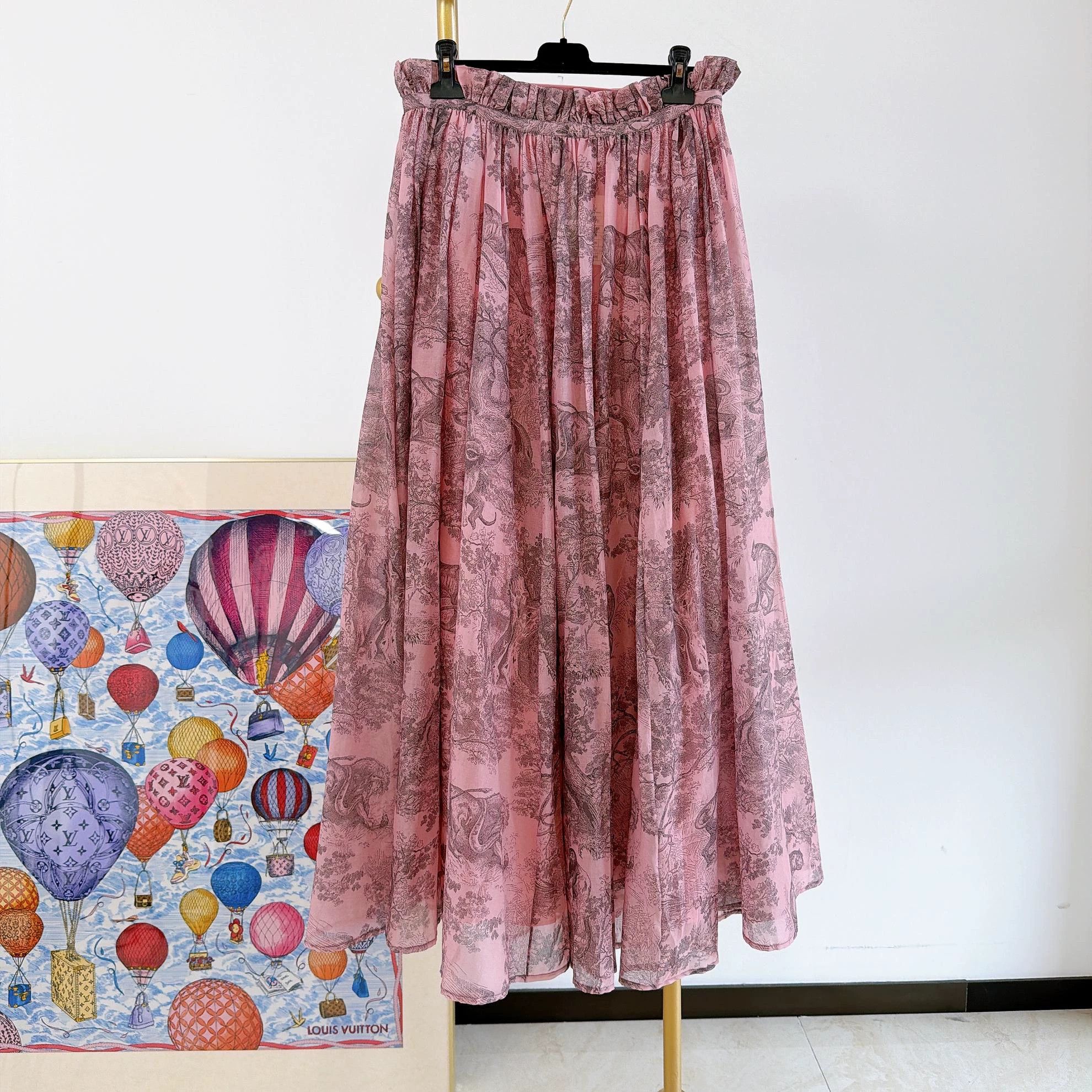 Christian Dior Monsieur Christian Dior Jungle Skirt Women's F40 Size 28" / US 6 / IT 42 - 3 Thumbnail