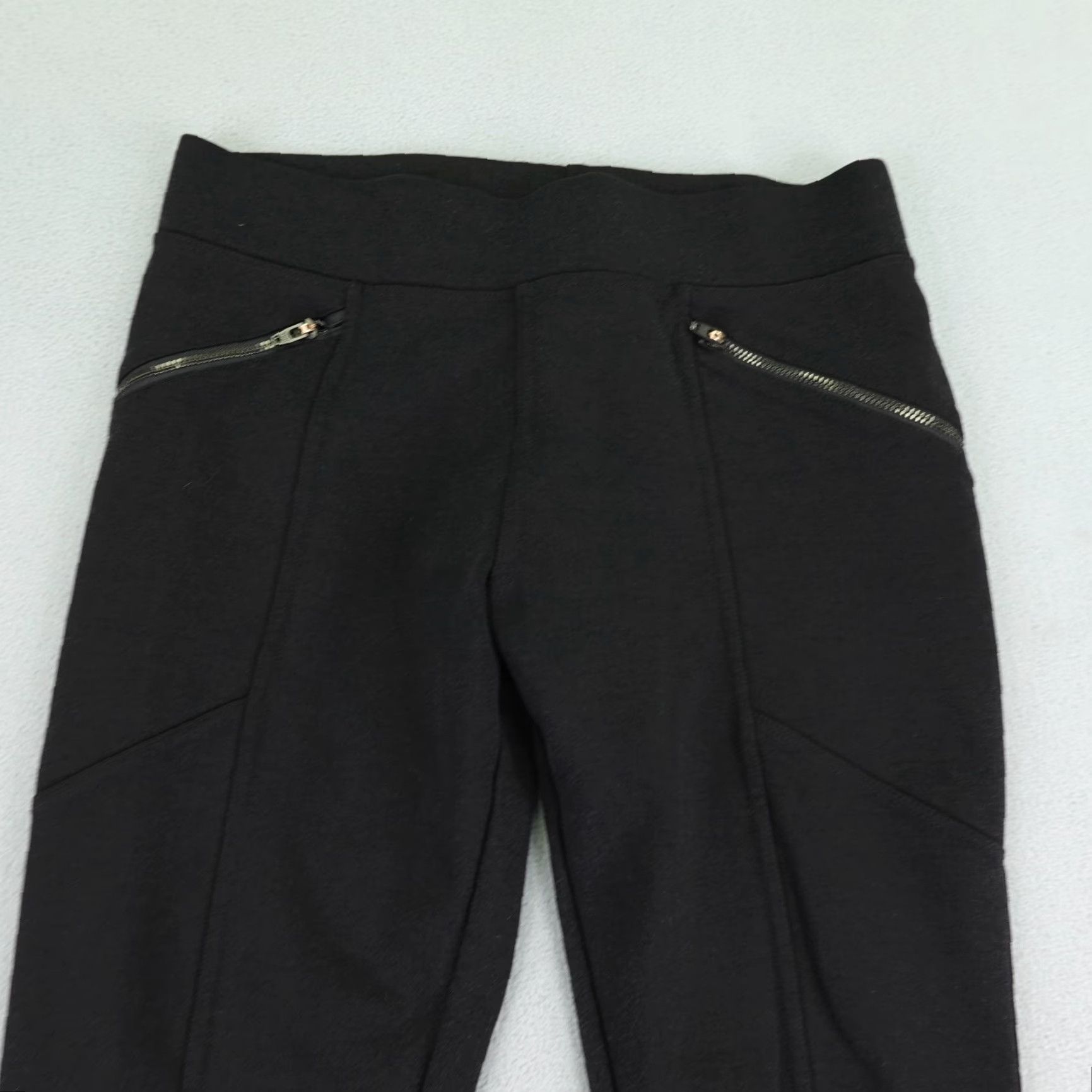 Vintage VINTAGE American Giant Women's Pants Size 6 Black Skinny Leggings Pockets Casual Size 28" / US 6 / IT 42 - 2 Thumbnail