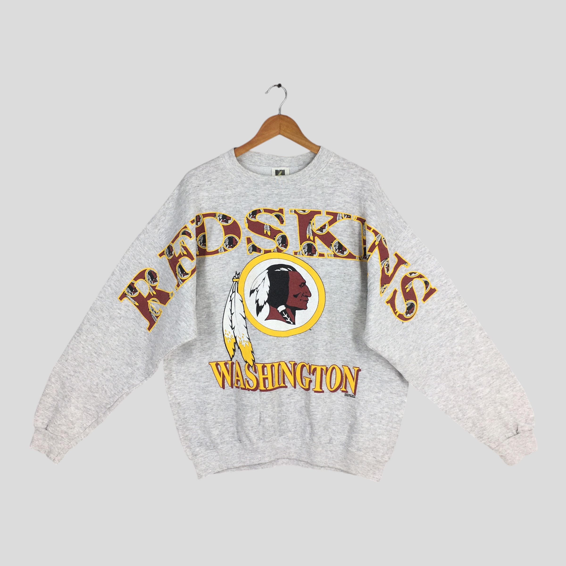NFL Vintage 90s Washington Redskin NFL Football Sweatshirt XL Size US XL / EU 56 / 4 - 1 Thumbnail