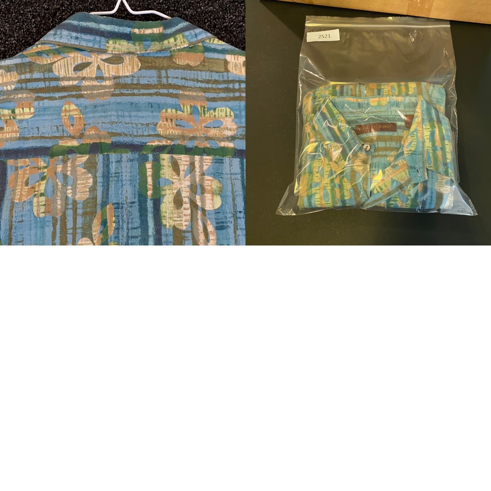 Tori Richard VINTAGE Tori Richard Shirt Mens Large Hawaiian Floral Cotton Button-Up Casual Summer Mens Size US L / EU 52-54 / 3 - 8 Thumbnail