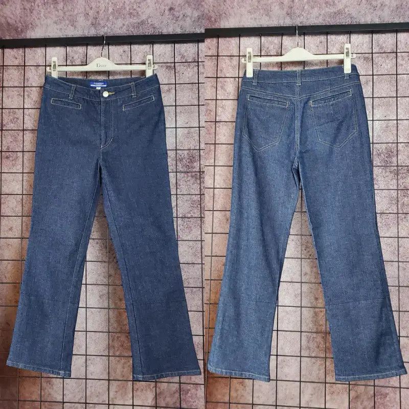 Burberry Burberry Blue Cotton Blend Casual Pants Size 23" - 1 Thumbnail