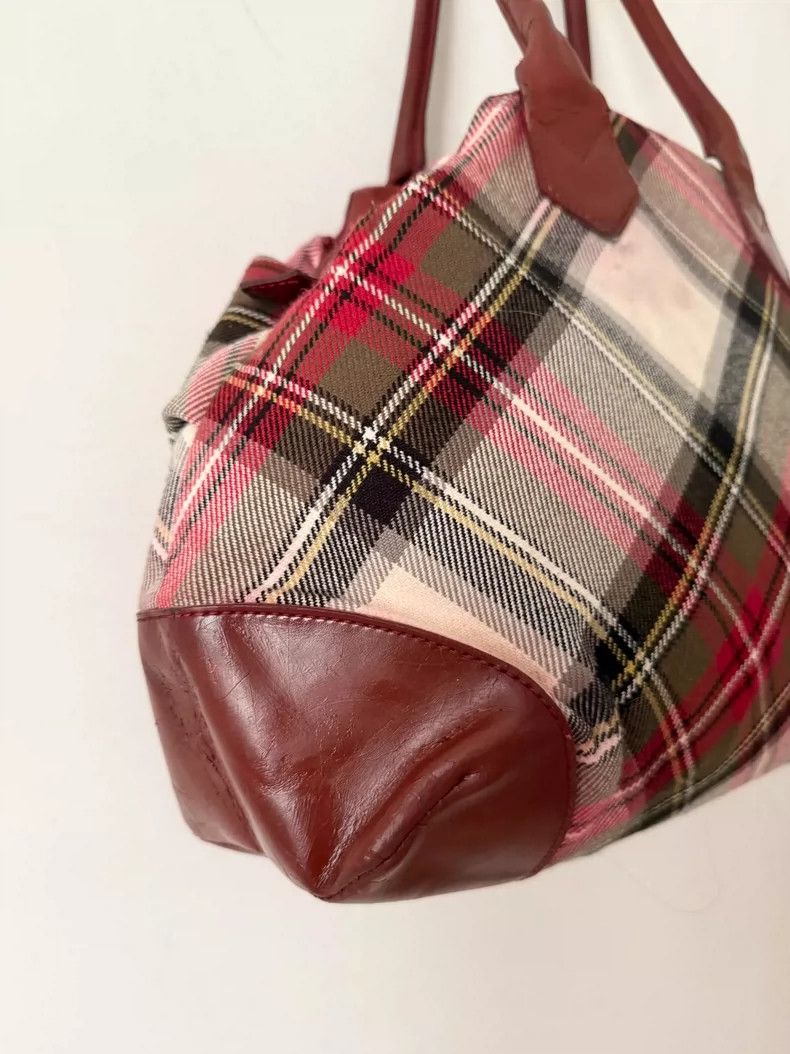 Vivienne Westwood Vivienne Westwood Red and white checkered pattern with fol Size ONE SIZE - 4 Thumbnail