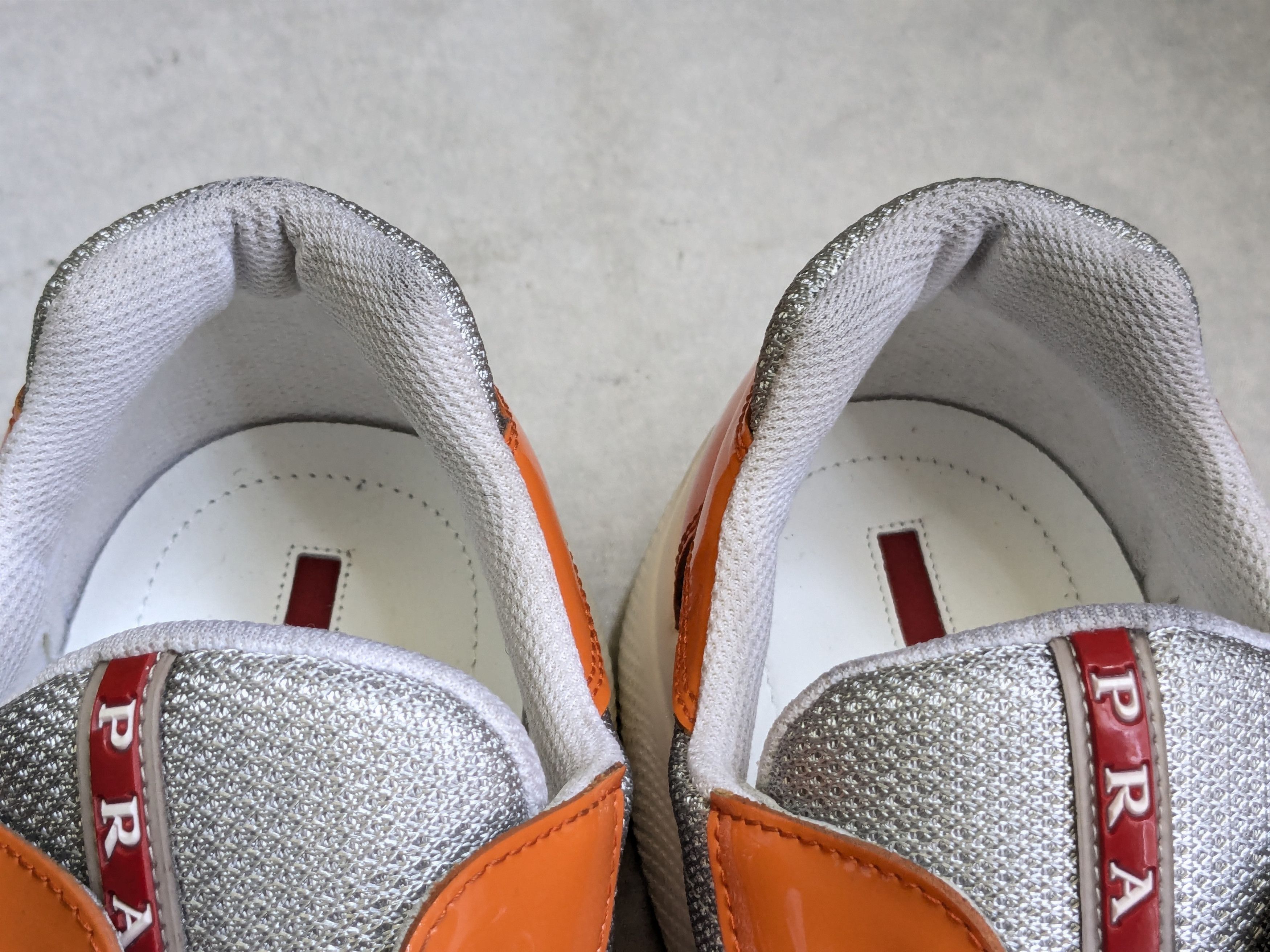 Prada Prada America's Cup Sneakers Orange 12 Patent Low Tops Size US 12 / EU 45 - 6 Thumbnail