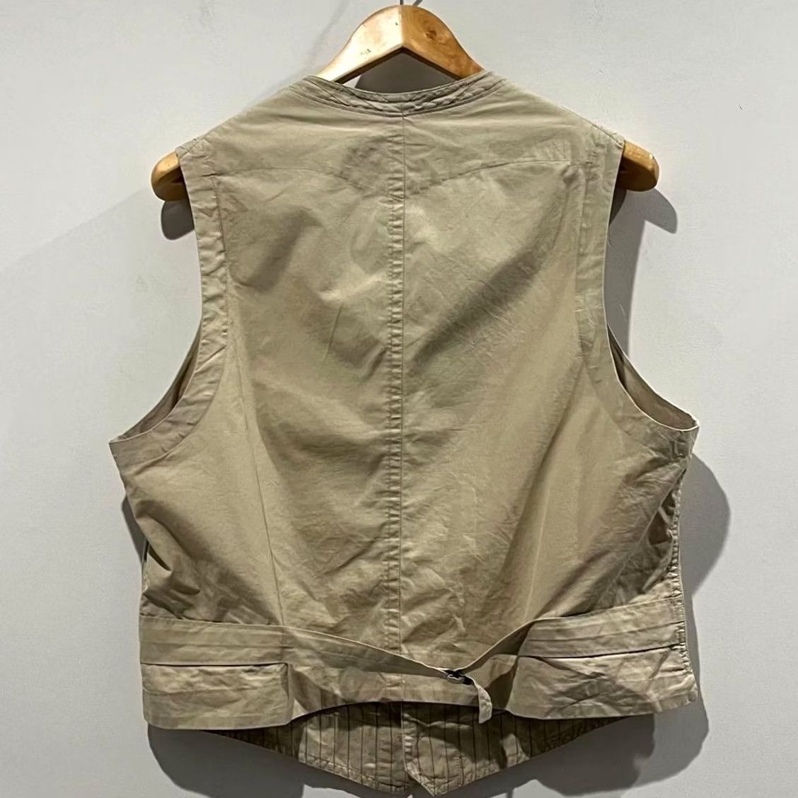 Ralph Lauren RRL Ralph Lauren Work Vest L Beige Cotton Linen Casual 1920 Mens Size US L / EU 52-54 / 3 - 2 Thumbnail