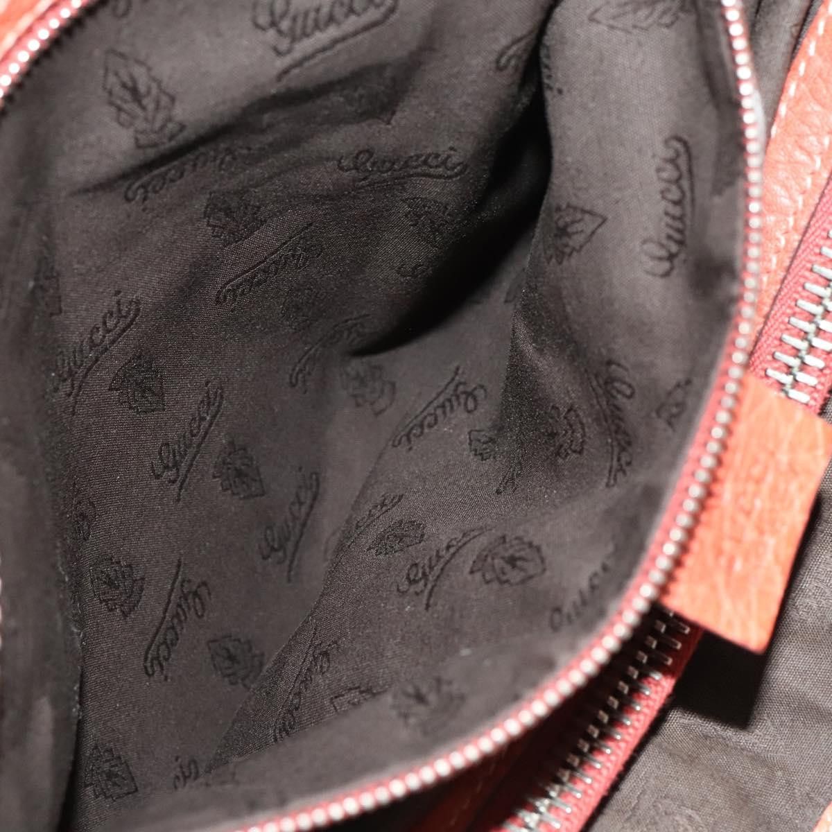 Gucci GUCCI Bamboo Tote Bag Leather Orange Gold Size ONE SIZE - 20 Thumbnail