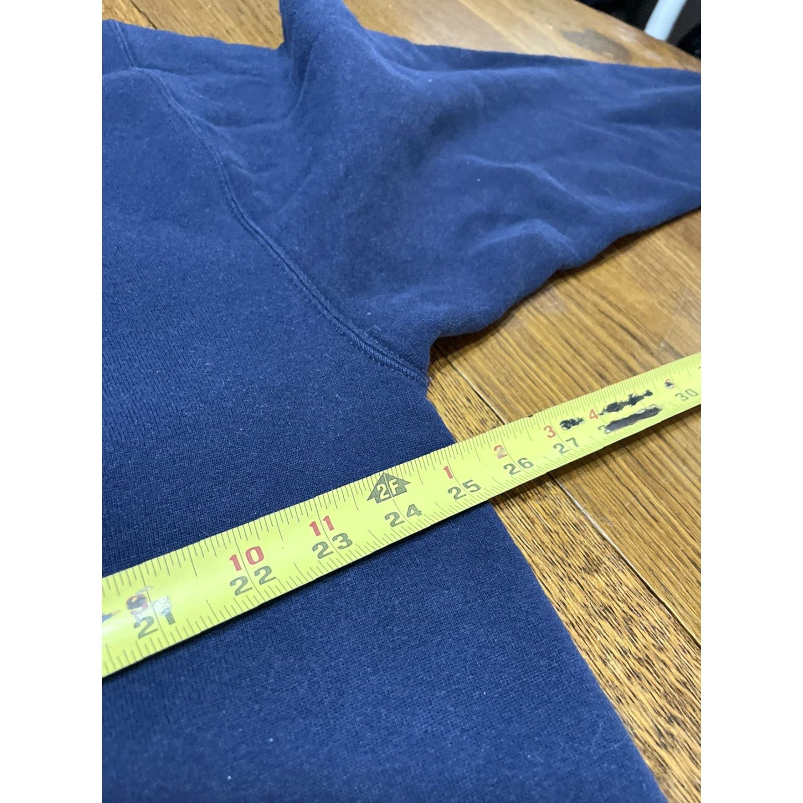 Russell Athletic VINTAGE Russell Athletic Sweatshirt Men XL Navy Blue USA Distressed Grunge 90s Retro Logo Pullover Long Sleeve Crew Neck Cotton Polyester Size US XL / EU 56 / 4 - 3 Thumbnail