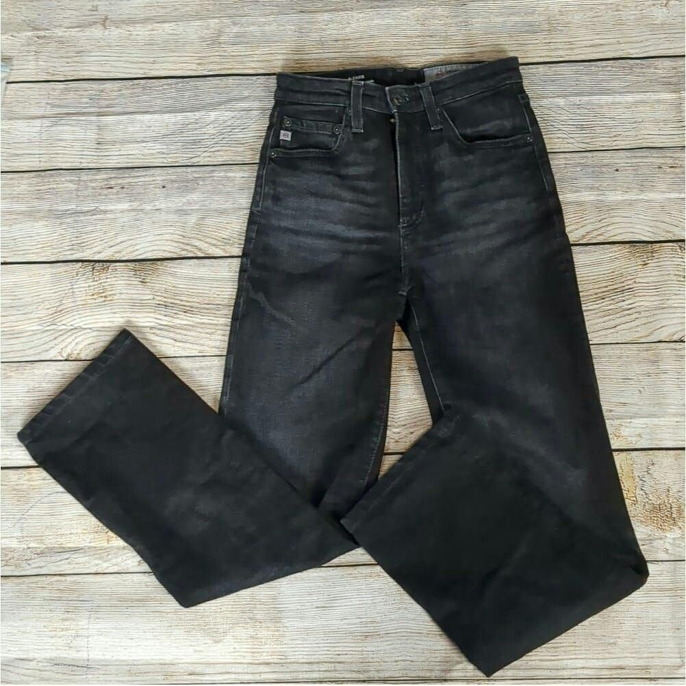 AG Adriano Goldschmied Ag Adriano Goldschmied Alexxis high rise straight jeans 23R Size 23" - 1 Thumbnail