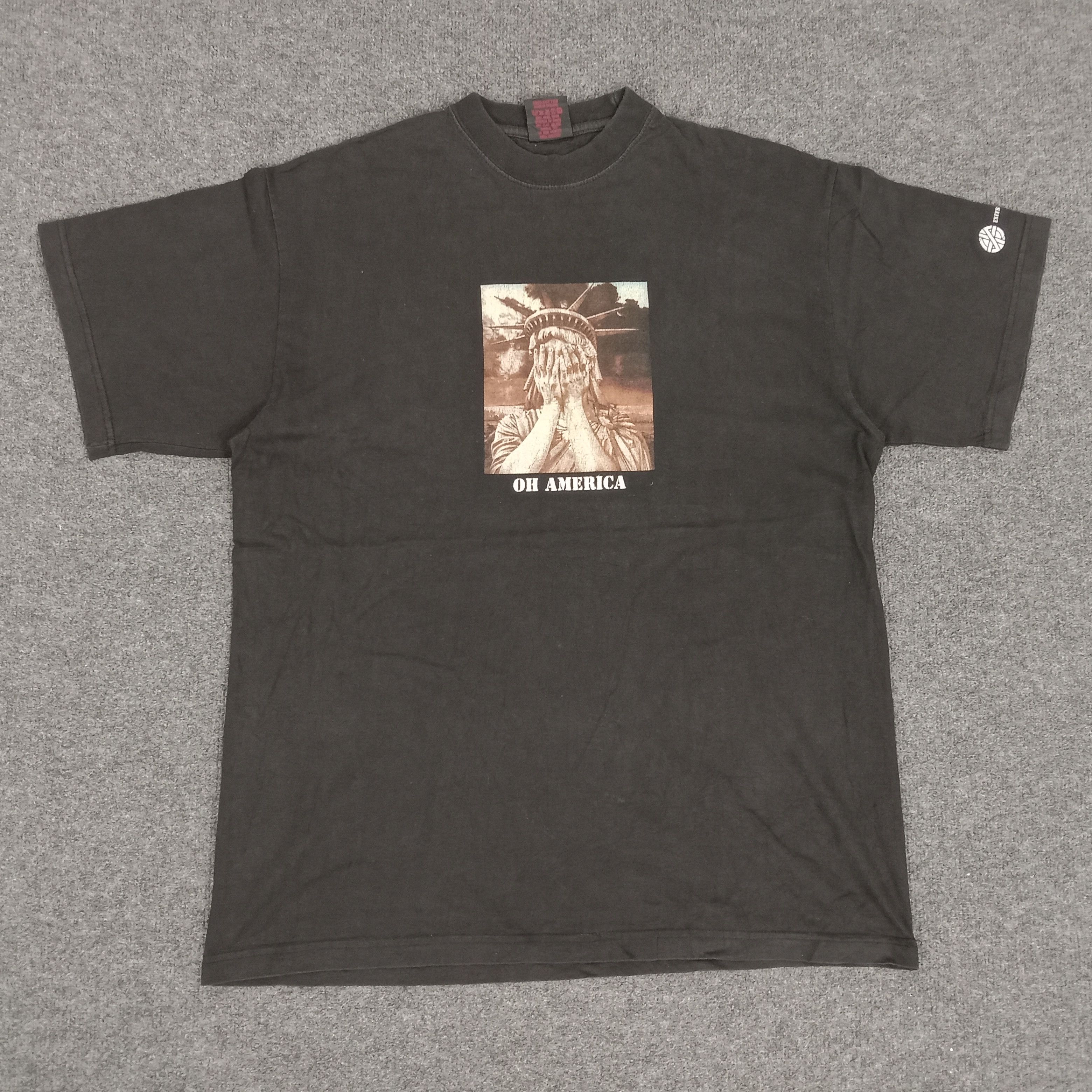 Vintage Oh America Streetwear Style Graphic Tshirt Size US XL / EU 56 / 4 - 1 Thumbnail
