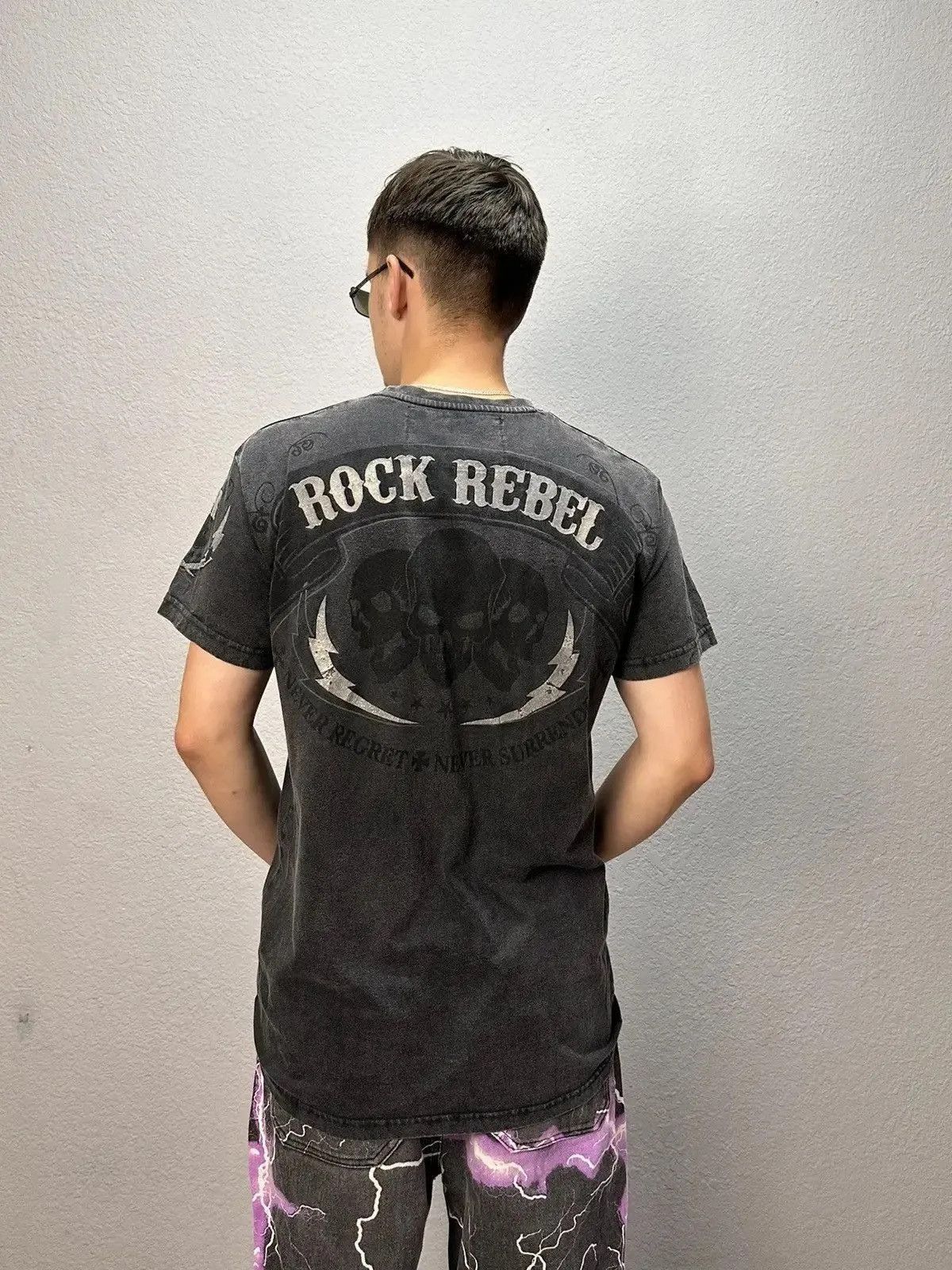 Affliction Vintage affliction style rock rebel punk band tee gothic Size US M / EU 48-50 / 2 - 1 Thumbnail