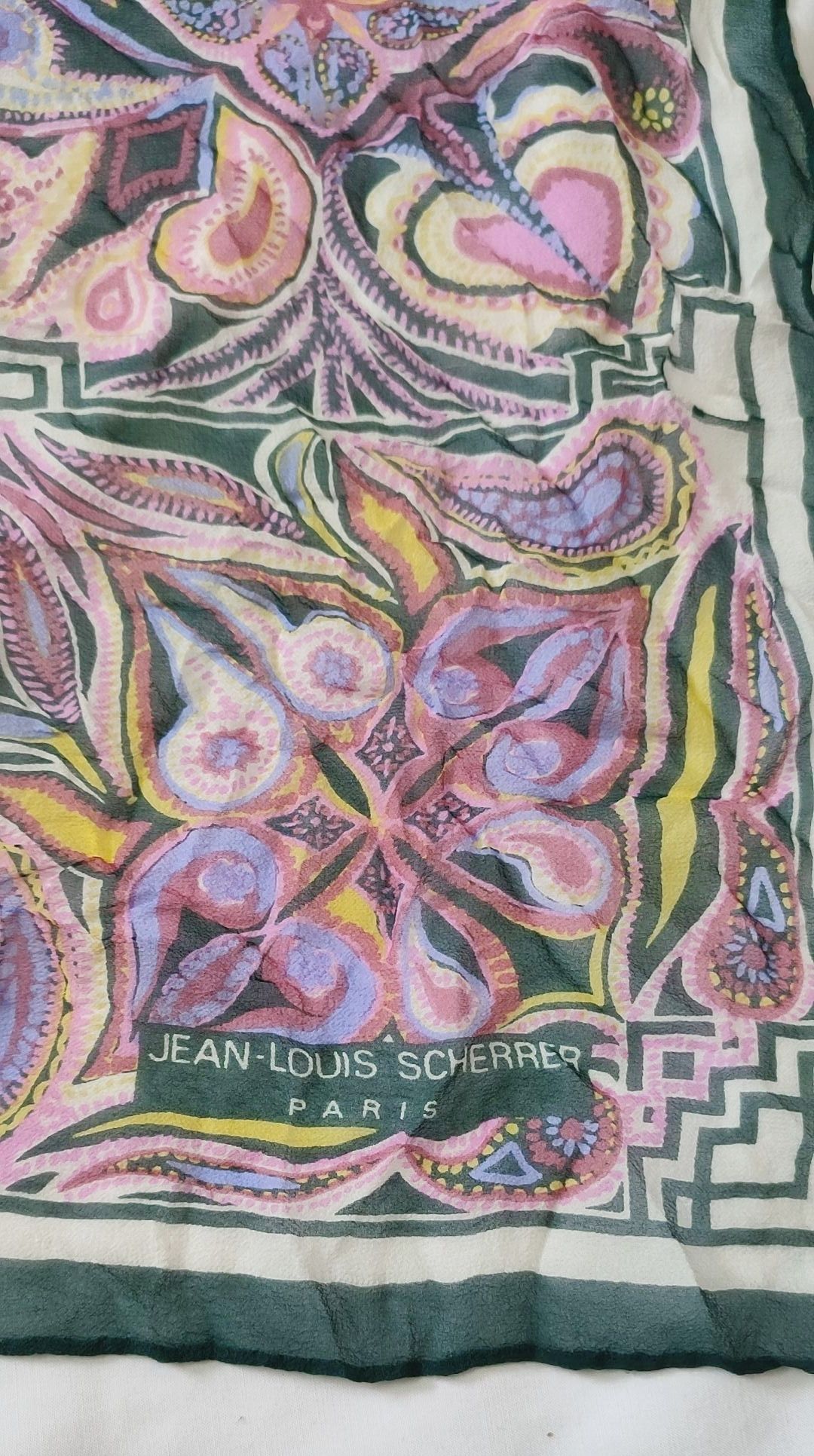 Jean-Louis Scherrer Jean-Louis Paris Silk Scarf Size ONE SIZE - 4 Thumbnail