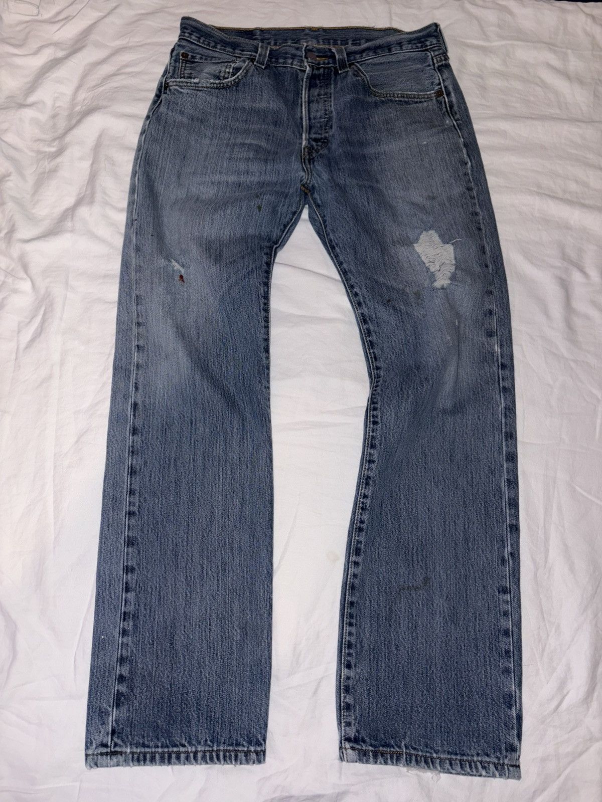 Levi's Vintage Clothing Levi’s 501 button fly blue jean denim w32 L32 red tab Size US 32 / EU 48 - 1 Thumbnail