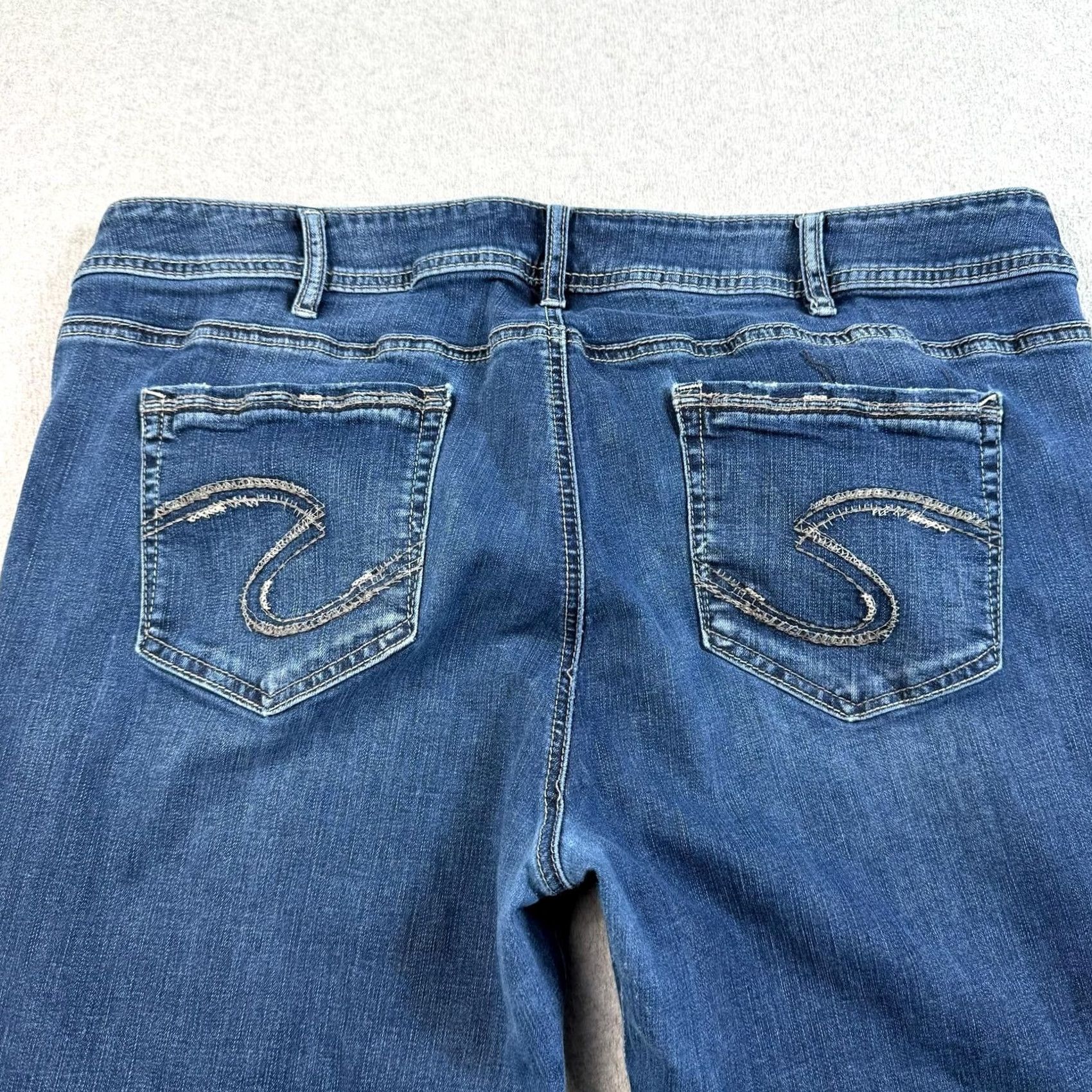 Silver Jeans Co. Silver Jeans Co. Elyse Slim Boot Jeans Womens 20 Blue Stretch Bootcut Denim Size 42" / US 20 - 7 Thumbnail
