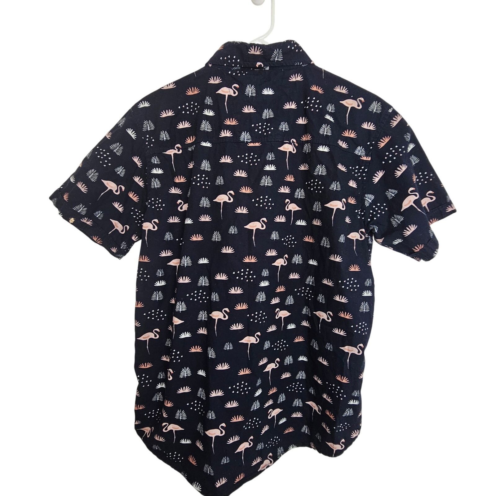 FUZZI Uzzi Amphibious Gear Mens Pink Flamingo Print Shirt Size M Size US M / EU 48-50 / 2 - 8 Thumbnail