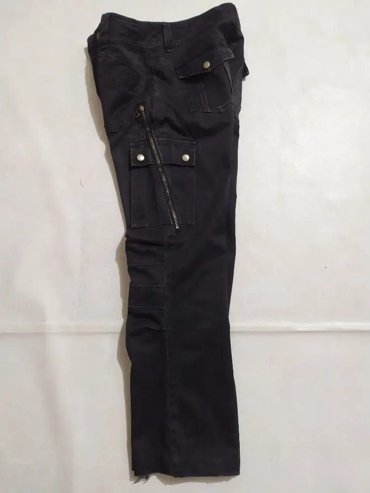 Japanese Brand PEEPUP Bondage Punk Zipper Style Split Pocket Pants Size US 29 - 12 Thumbnail