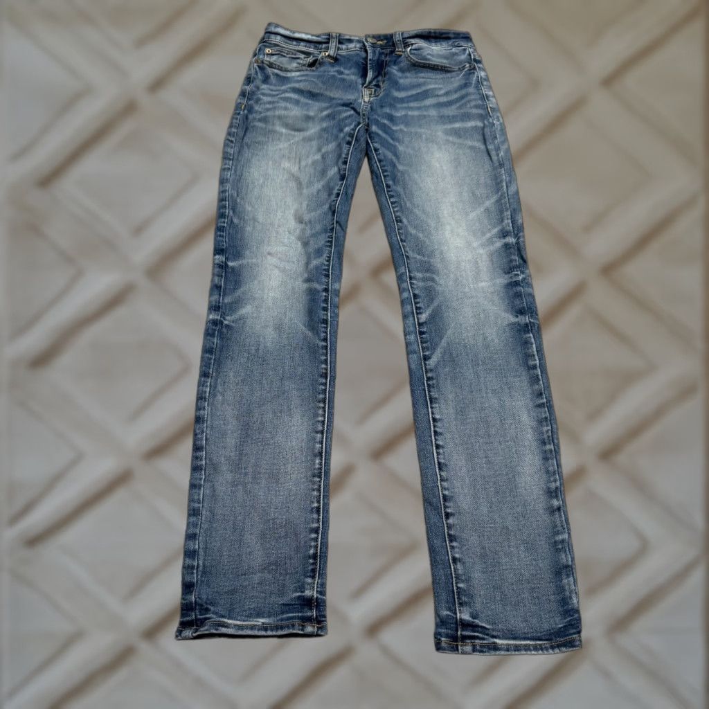 American Eagle Outfitters American Eagle Outfitters Skinny Jeans Men's 29x32 Blue Denim 5-Pocket Mid Rise Size US 29 - 1 Thumbnail