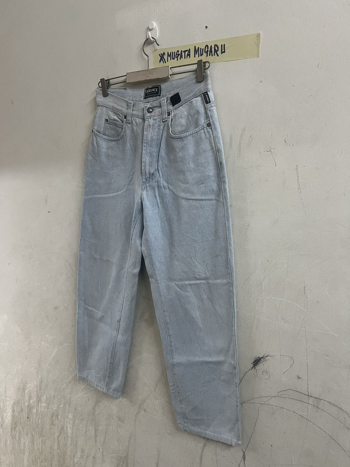 Japanese Brand VINTAGE VERSACE DISTRESSED DENIM PANT Size US 28 / EU 44 - 7 Thumbnail