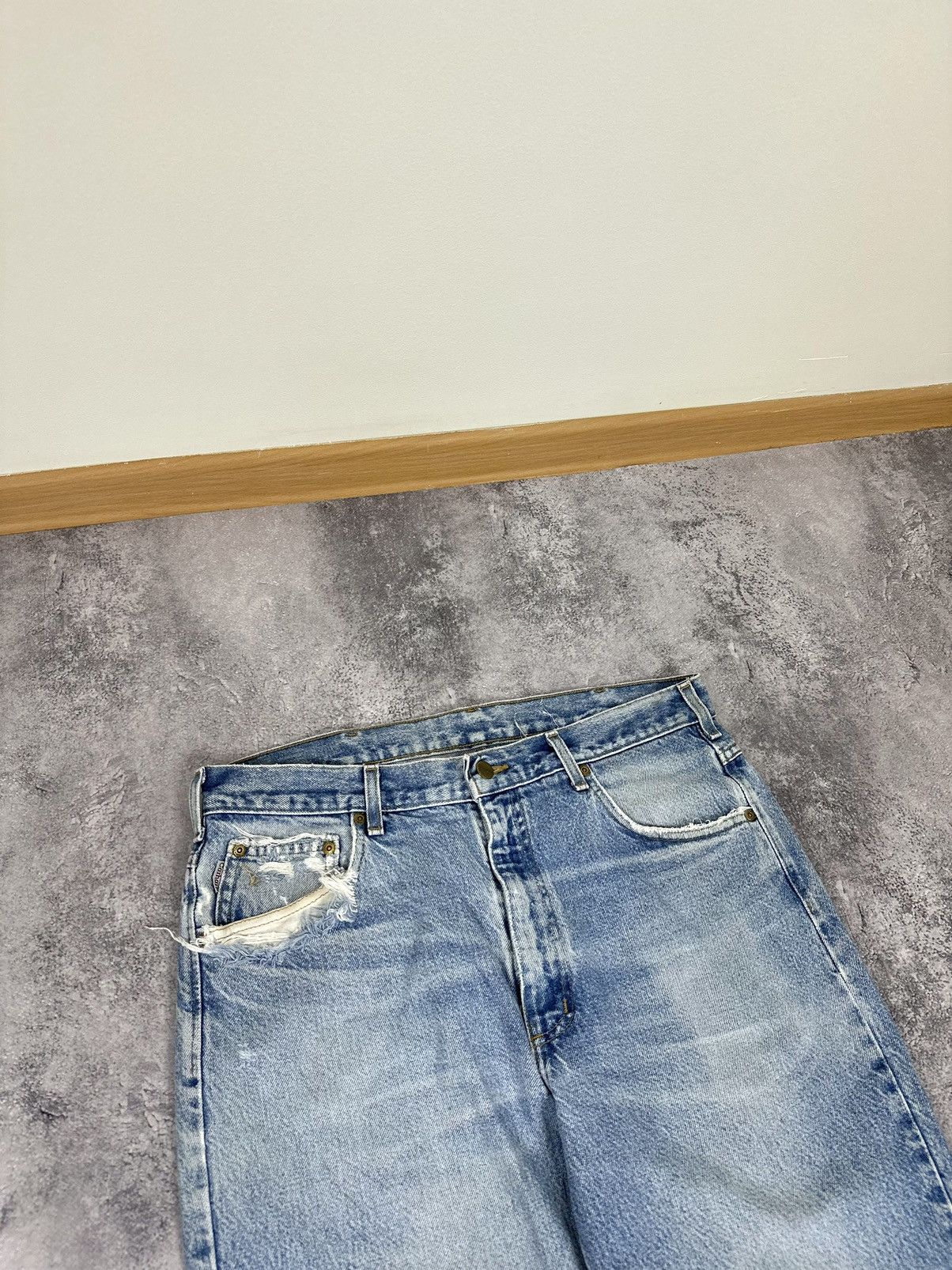 Carhartt Vintage Carhartt Distressed Light Blue Denim Opium USA Jeans Size US 34 / EU 50 - 11 Thumbnail