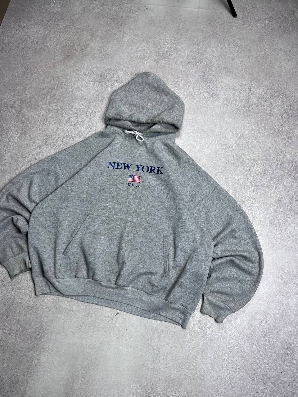 Vintage Vintage Made In USA Boxy Heavy Cotton Hoodie Rare XL Size US XL / EU 56 / 4 - 2 Thumbnail