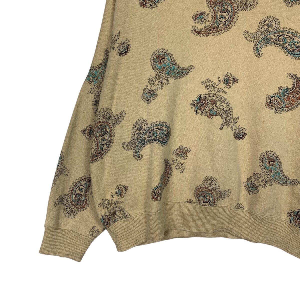 Japanese Brand VRS Vin Rouge Paisley Design Oversized Sweatshirt #2043-C89 Size M / US 6-8 / IT 42-44 - 3 Thumbnail