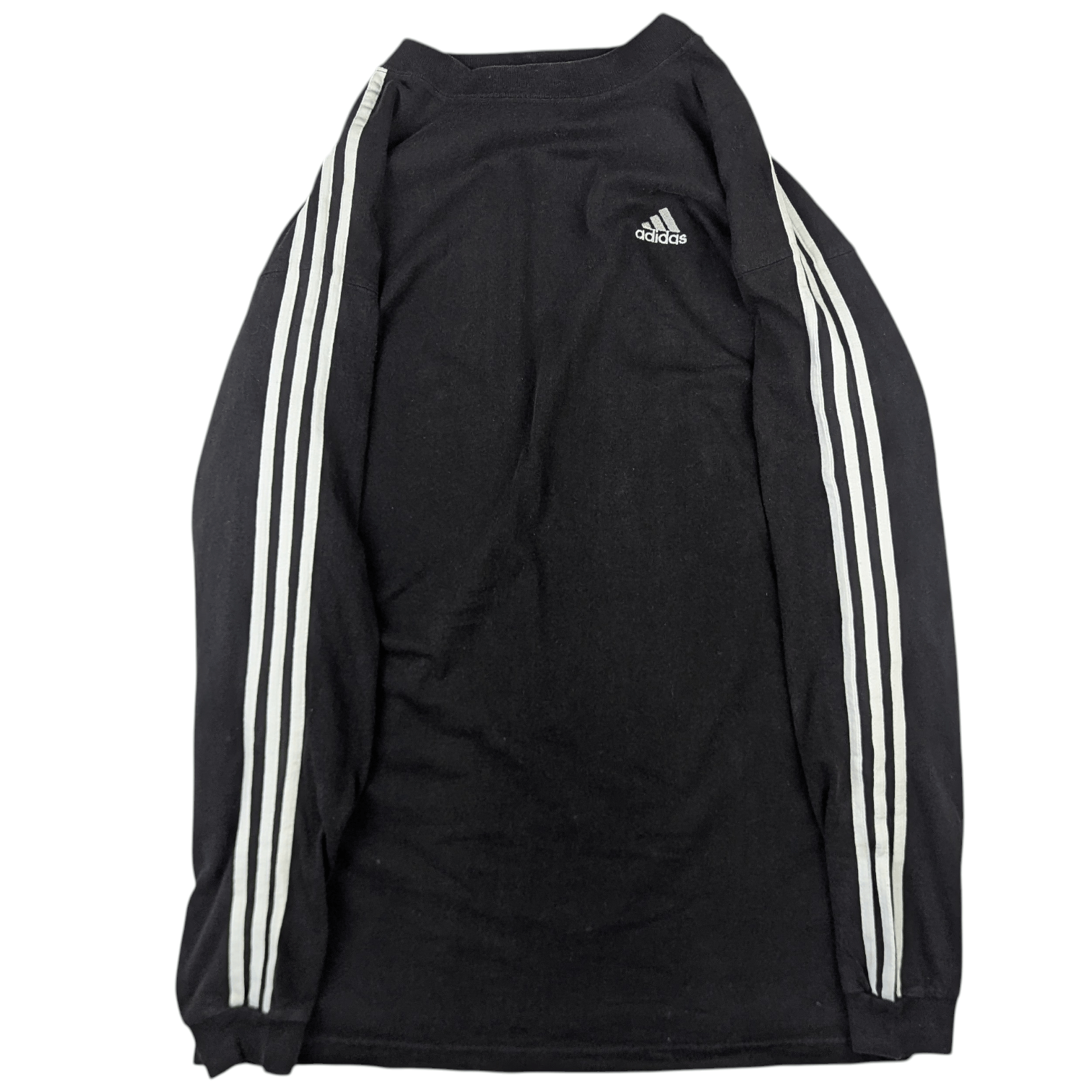 Adidas Vintage 90's ADIDAS Black Long Jumper Sweatshirt Size US M / EU 48-50 / 2 - 6 Thumbnail